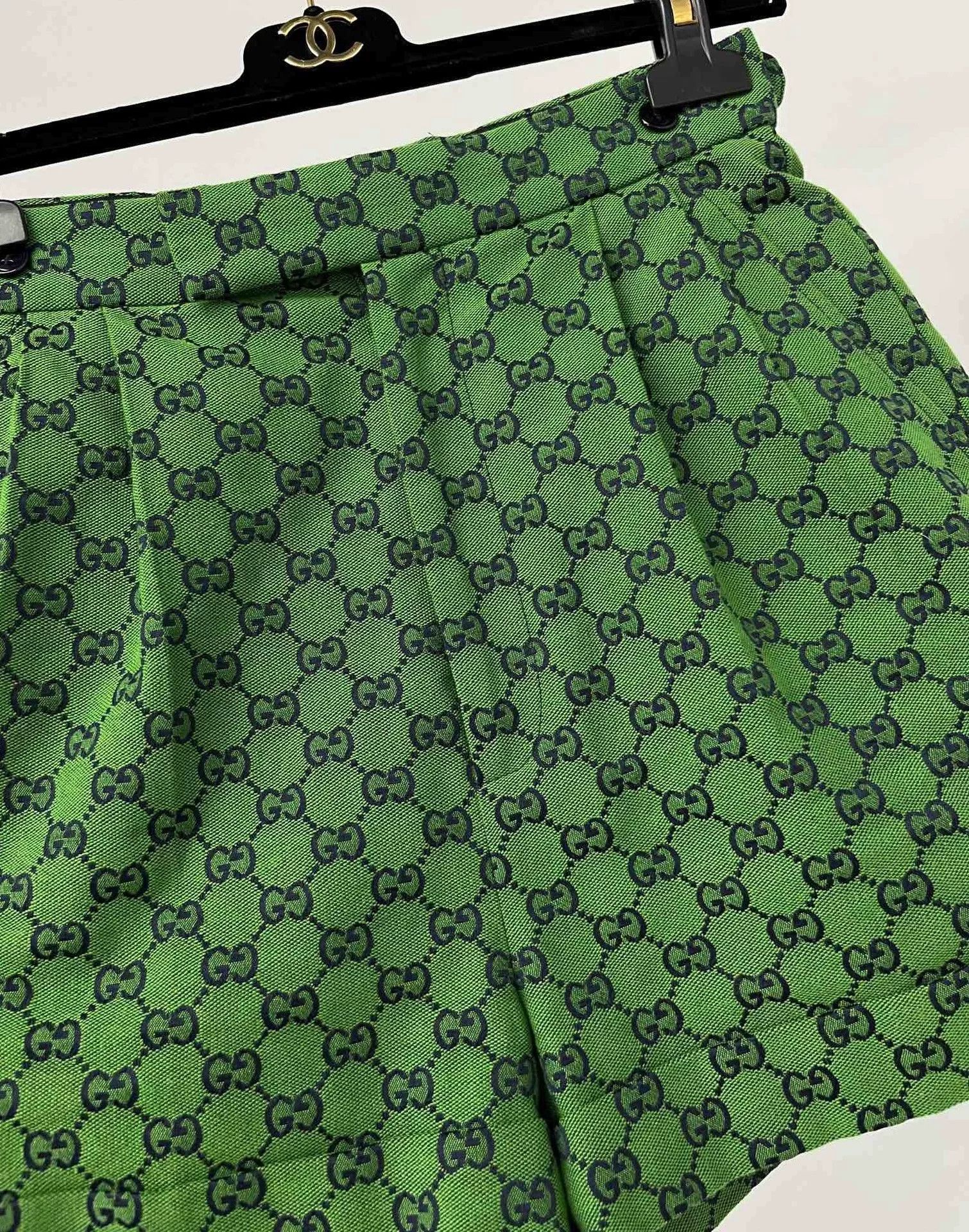 Gucci Gucci Green All-Logo Shorts Size 36" / US 14 / IT 50 - 3 Thumbnail