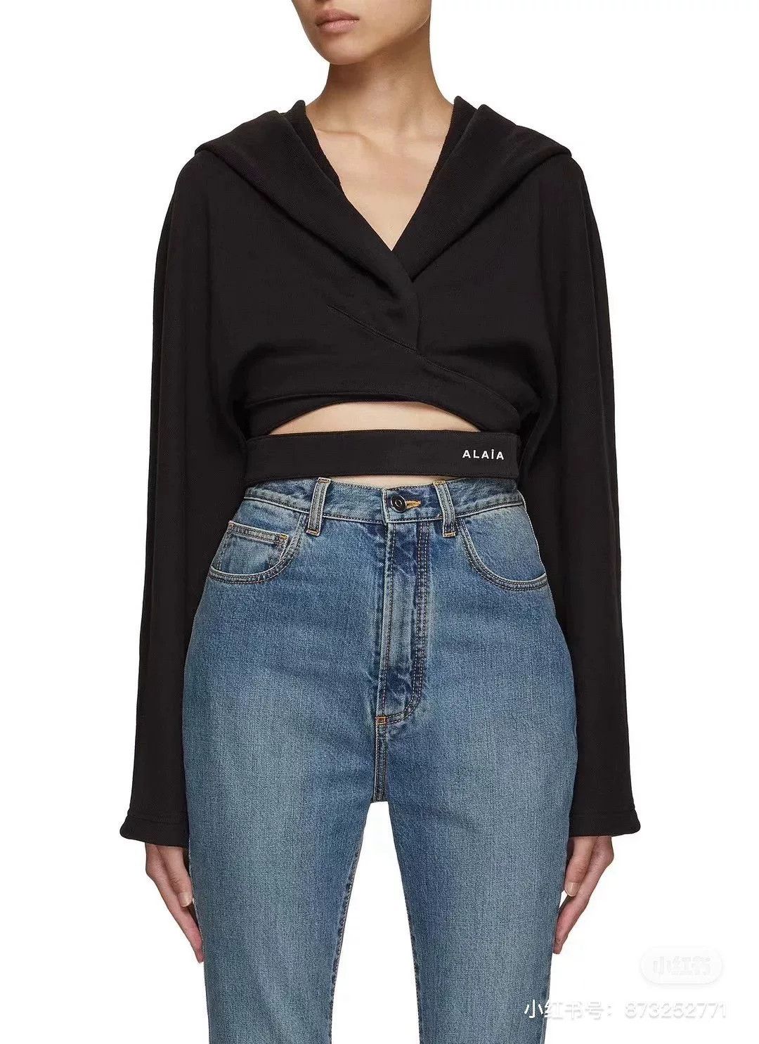 Alaia Alaia Hooded Drawstring Sweatshirt Size S / US 4 / IT 40 - 6 Thumbnail