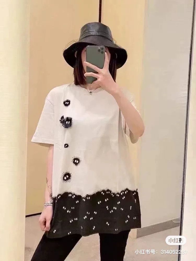 Loewe Loewe Coal Spirit Print Short-Sleeve T-Shirt Size S / US 4 / IT 40 - 7 Thumbnail