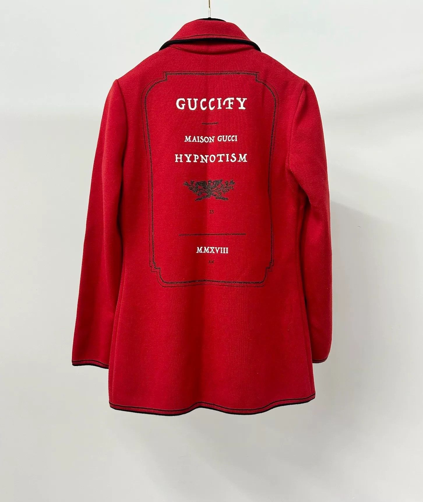 Gucci Gucci Red Wool Knit Coat Size M / US 6-8 / IT 42-44 - 2 Thumbnail