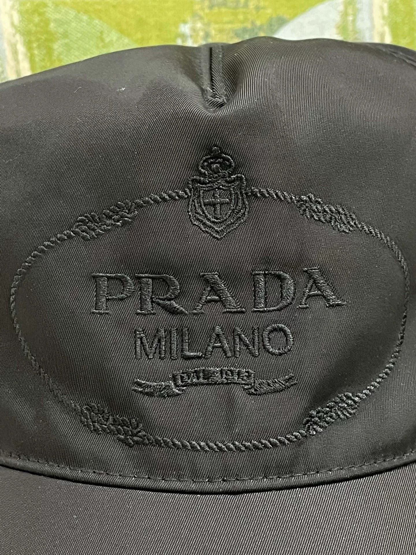 Prada Prada Black Large Logo Baseball Cap Size ONE SIZE - 3 Thumbnail