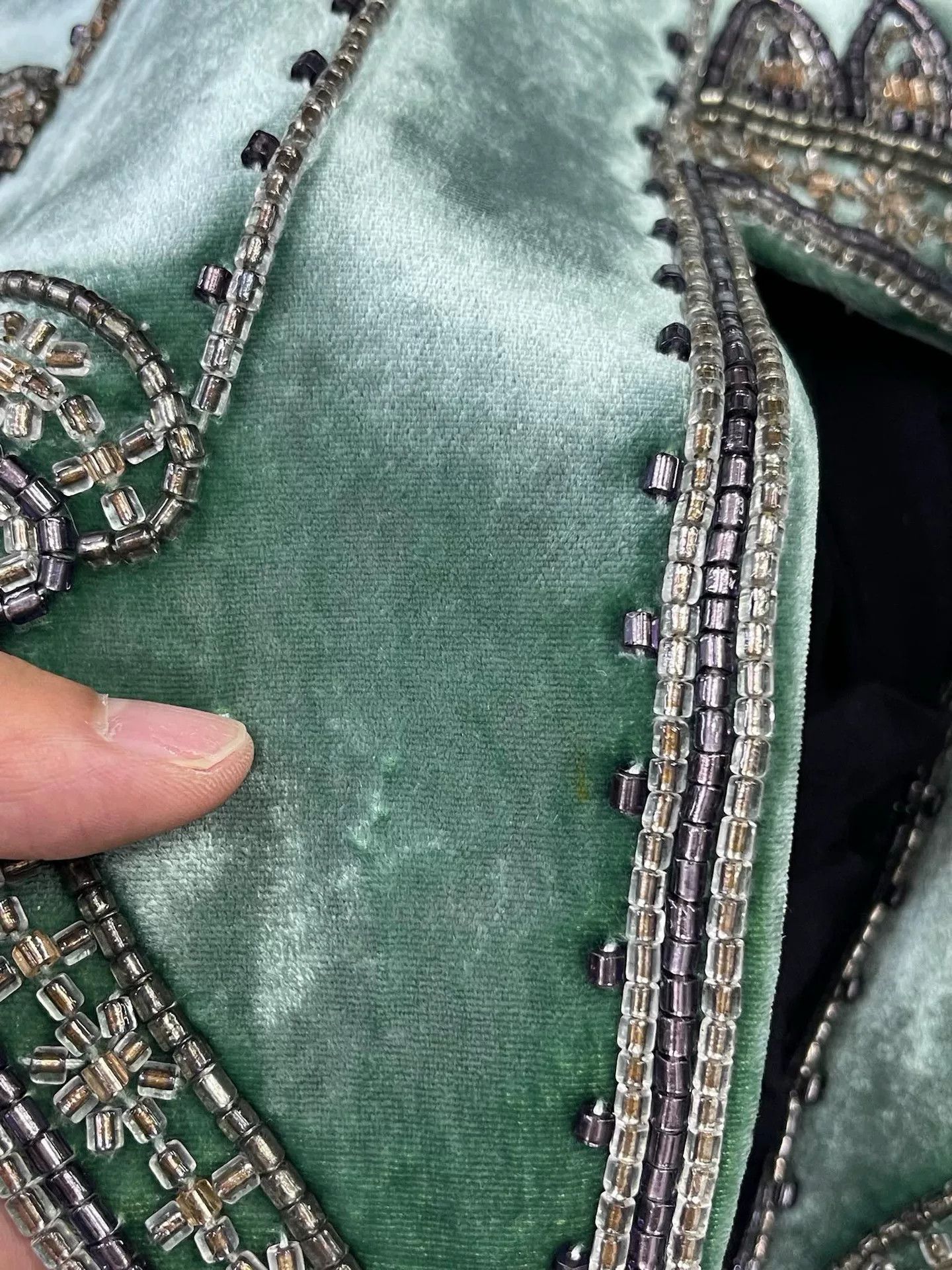 MAKR M Essential Dark Green Velvet Vest Size XS / US 0-2 / IT 36-38 - 6 Thumbnail