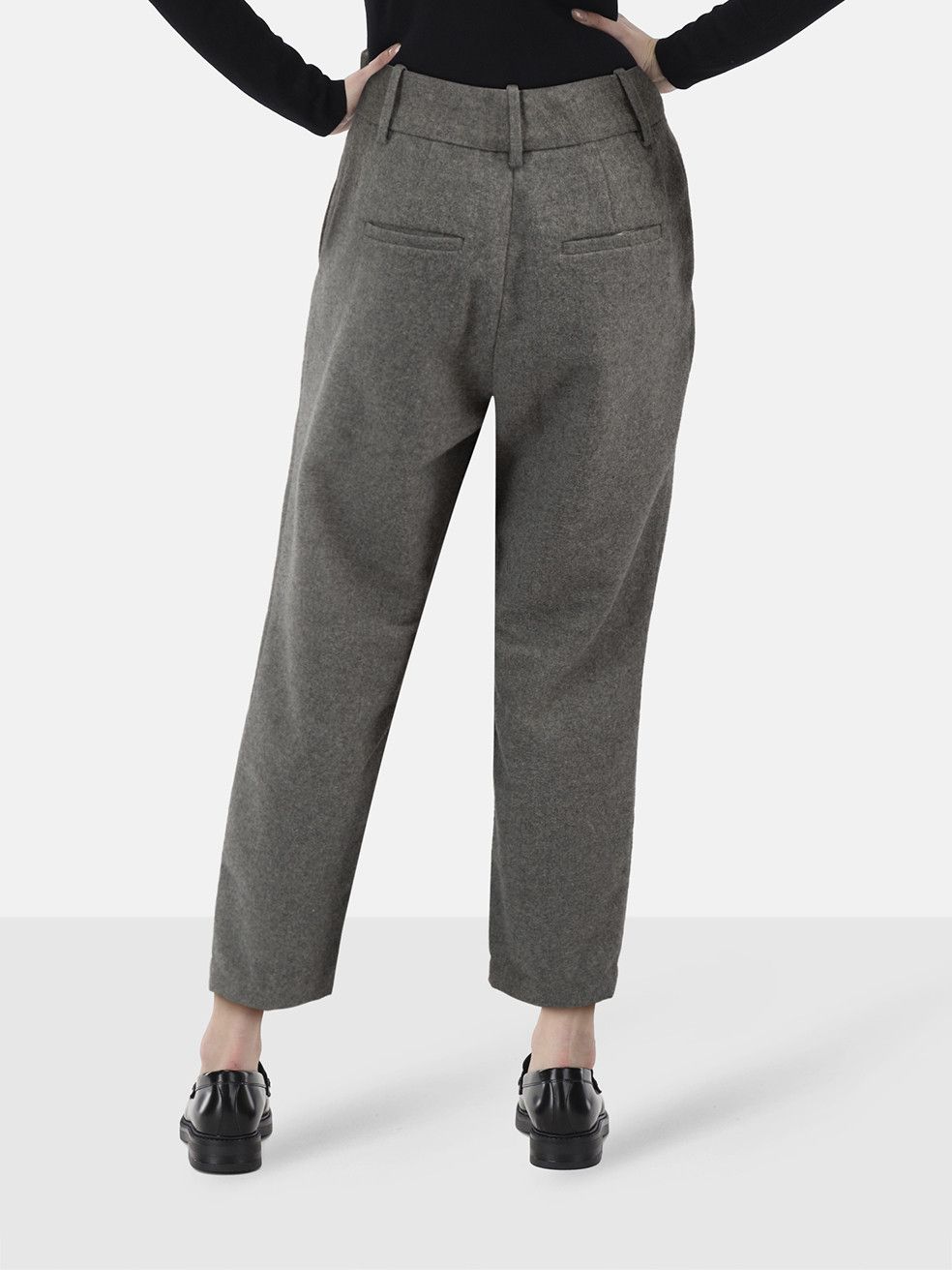 Maje Grey Slim Leg Trousers Size 26" / US 2 / IT 38 - 2 Thumbnail