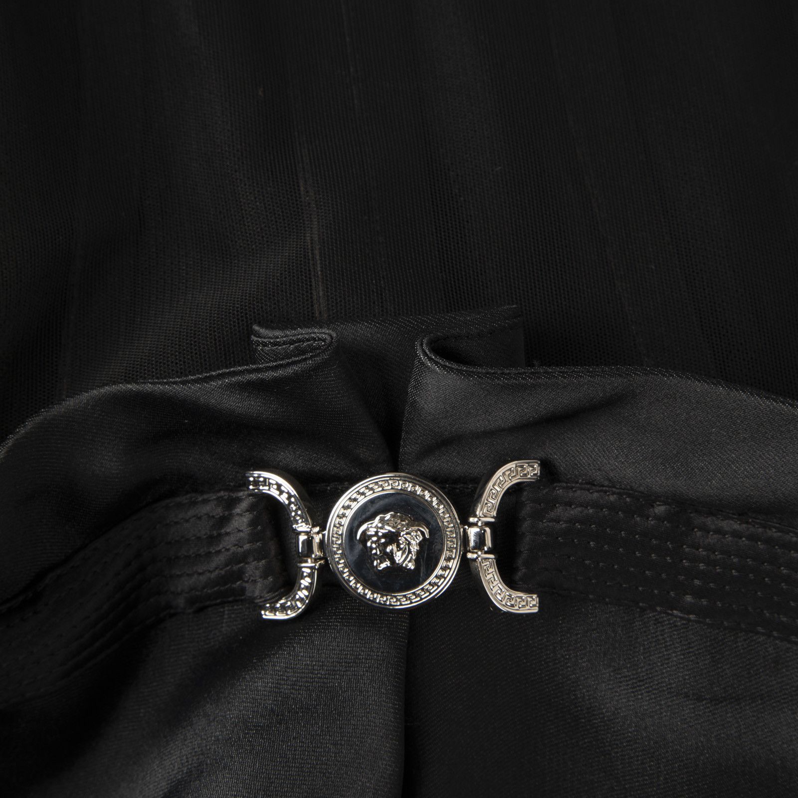 Versace F/W2023 Black Medusa ’95 Duchess Gown Size S / US 4 / IT 40 - 3 Thumbnail