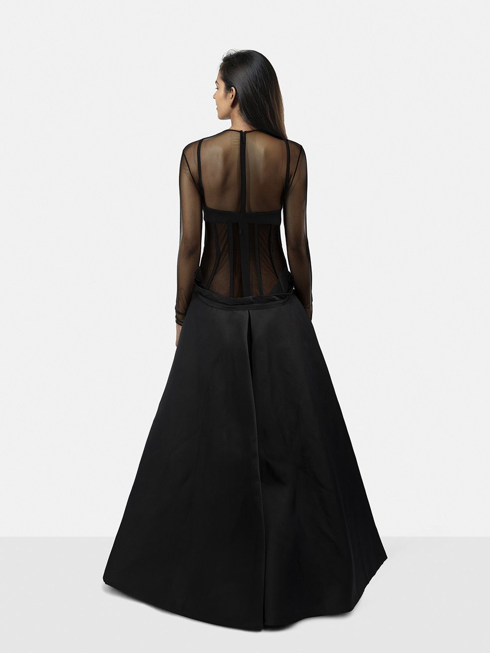 Versace F/W2023 Black Medusa ’95 Duchess Gown Size S / US 4 / IT 40 - 2 Thumbnail