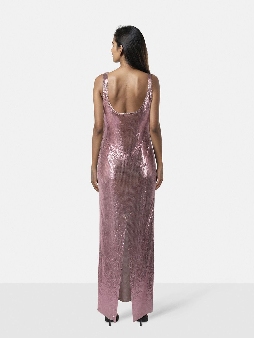 Versace S/S22 Fendace Pink Chainmail Dress Size S / US 4 / IT 40 - 2 Thumbnail