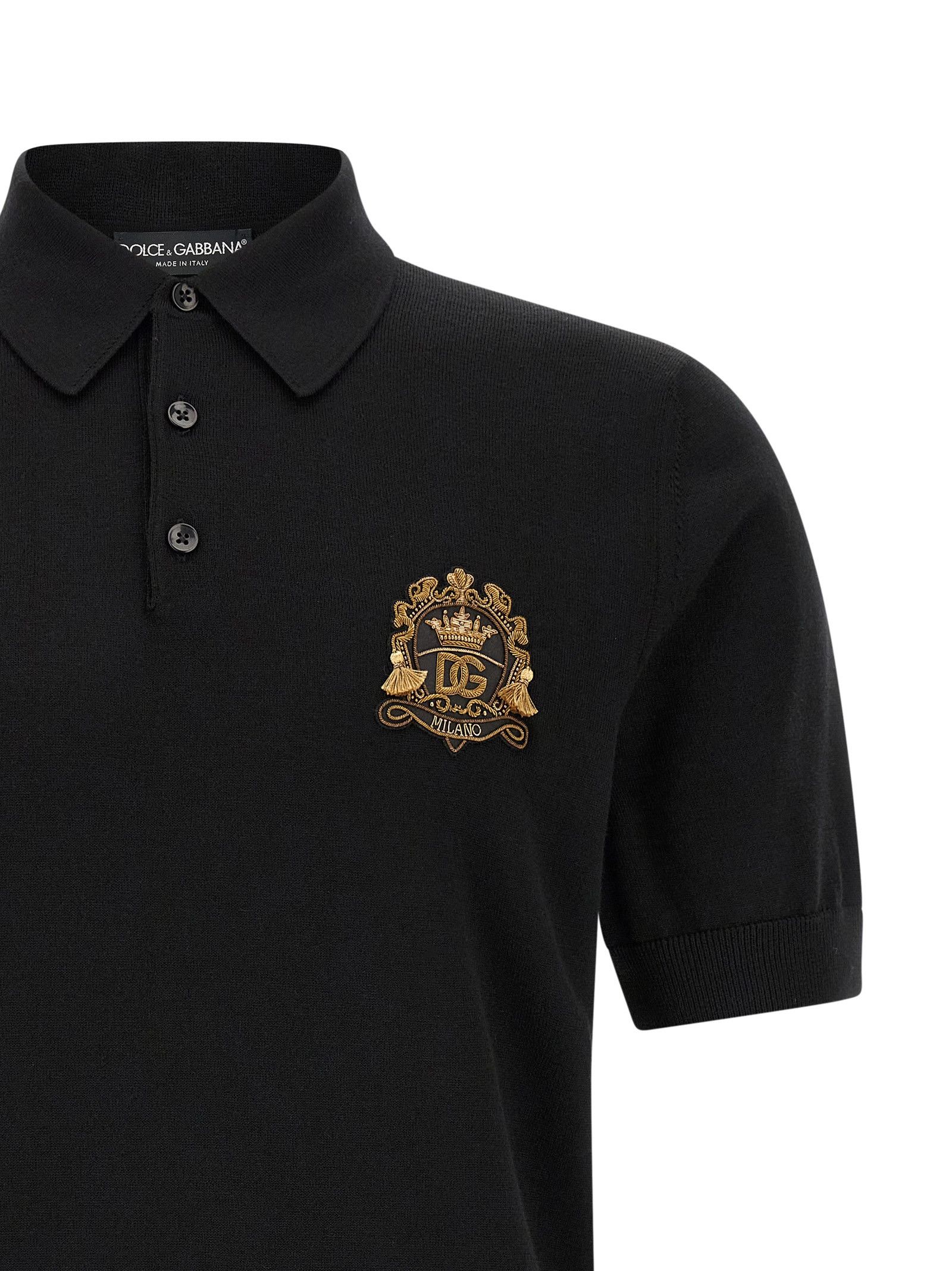 Dolce & Gabbana Heraldic Patch Polo Shirt Size US M / EU 48-50 / 2 - 3 Thumbnail
