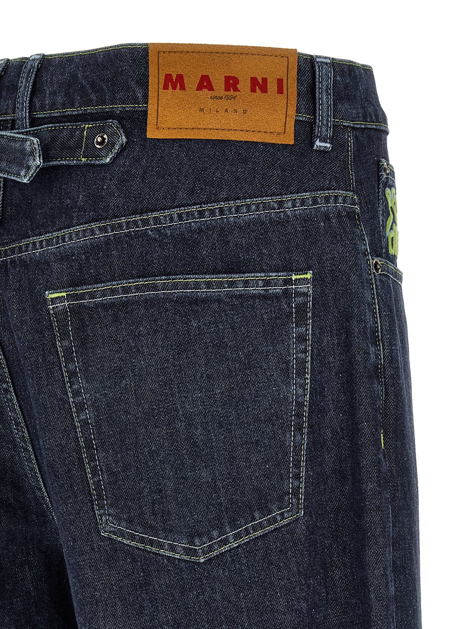 Marni Logo Embroidery Jeans Size US 30 / EU 46 - 4 Thumbnail