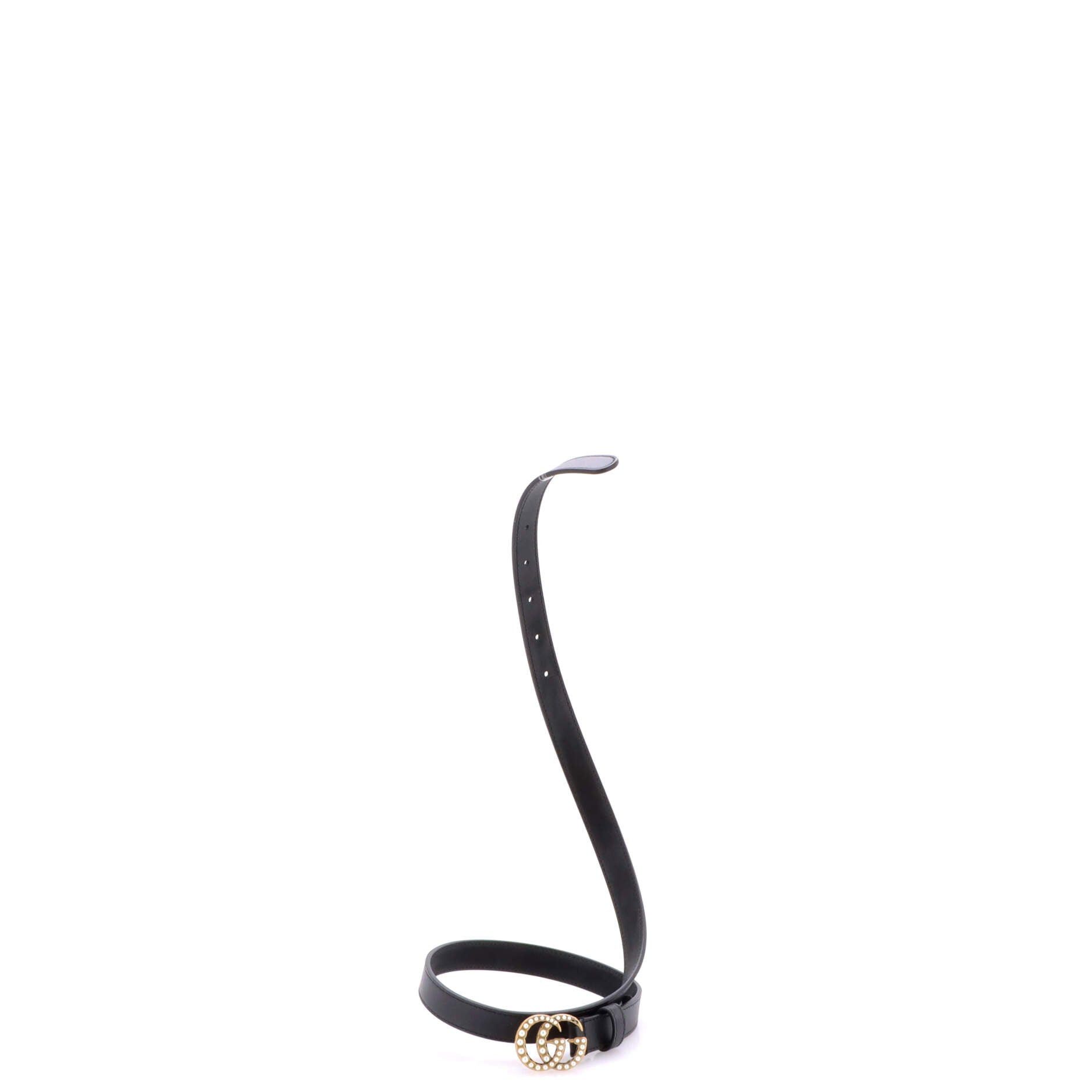 Gucci Pearly GG Marmont Belt Size ONE SIZE - 2 Thumbnail