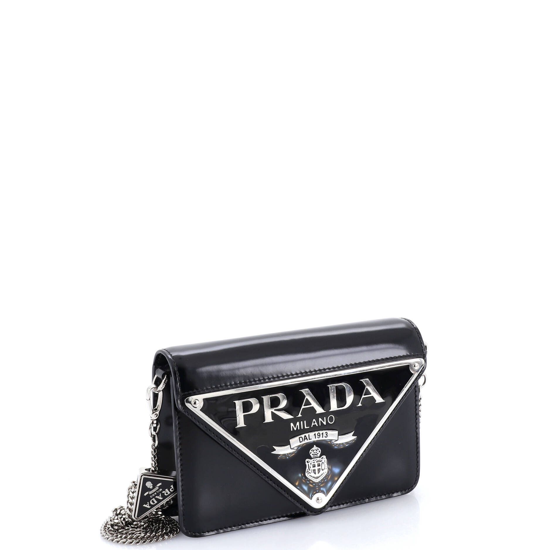 Prada Maxi Triangle Logo Chain Flap Bag Size ONE SIZE - 2 Thumbnail