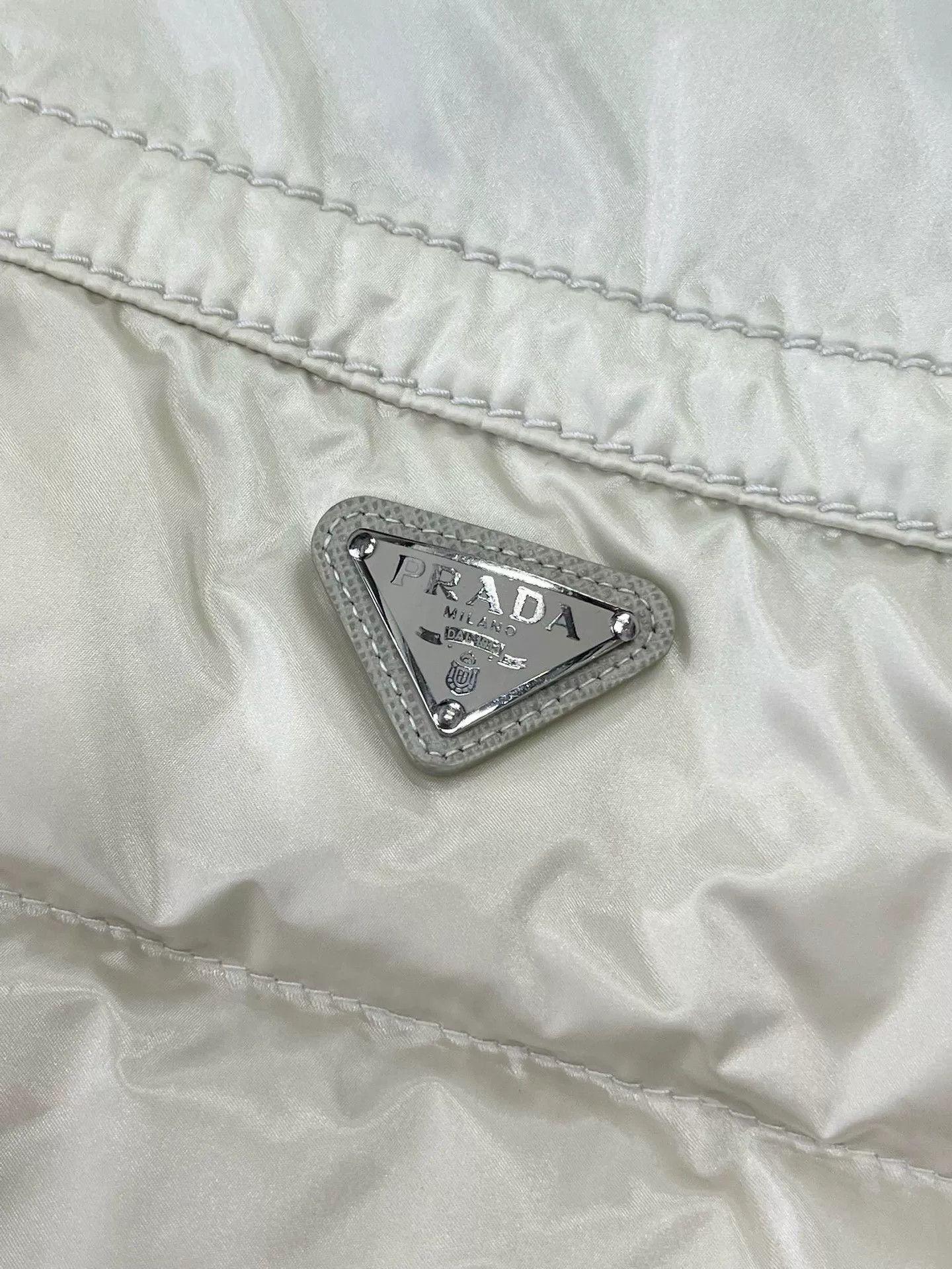 Prada Prada Triangle Logo Striped Down Vest Size S / US 4 / IT 40 - 3 Thumbnail