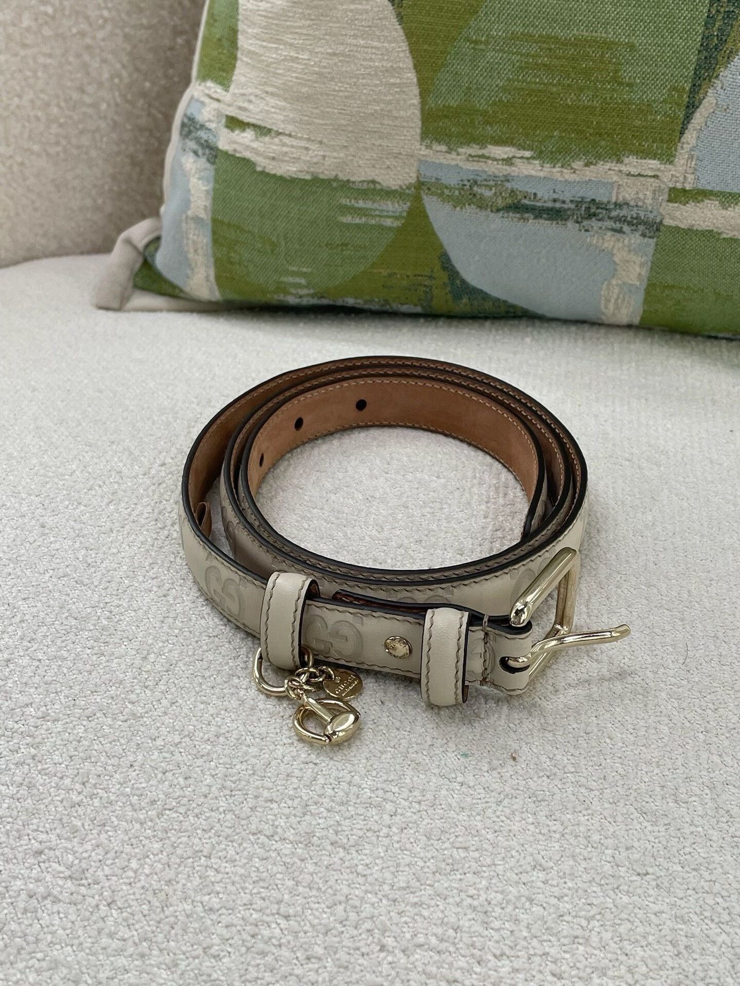 Gucci Gucci Double G Embossed Belt Size ONE SIZE - 5 Thumbnail