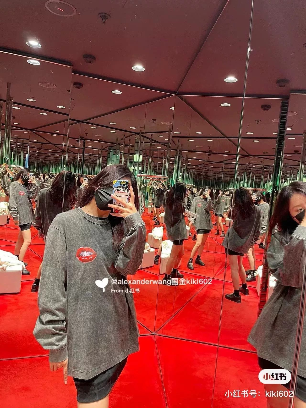 Alexander Wang Alexander Wang Gray Red Lips Sweatshirt Size XS / US 0-2 / IT 36-38 - 8 Thumbnail