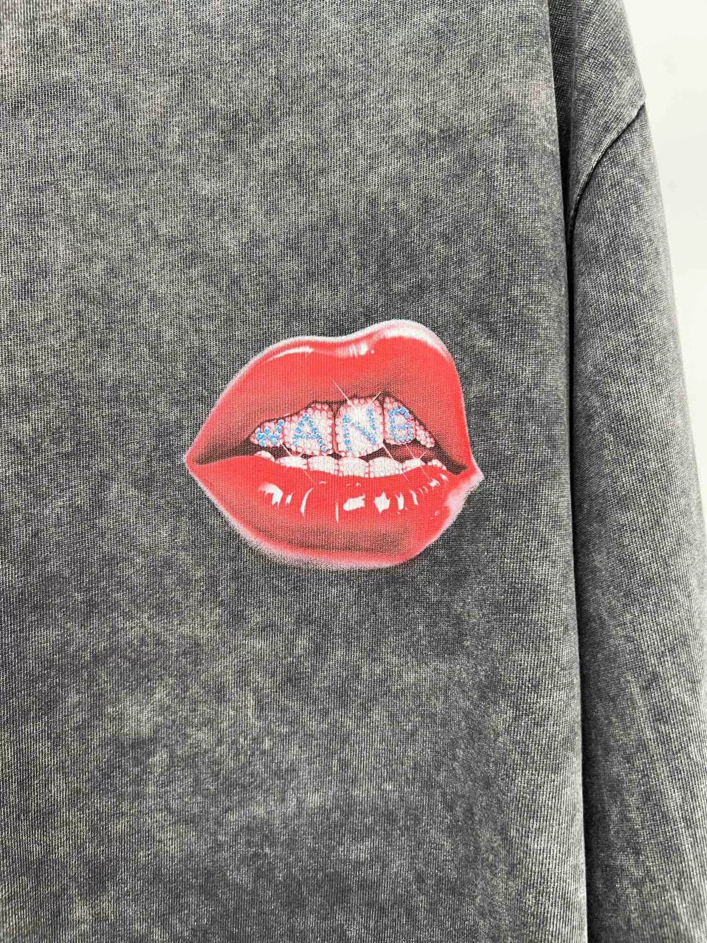Alexander Wang Alexander Wang Gray Red Lips Sweatshirt Size XS / US 0-2 / IT 36-38 - 3 Thumbnail