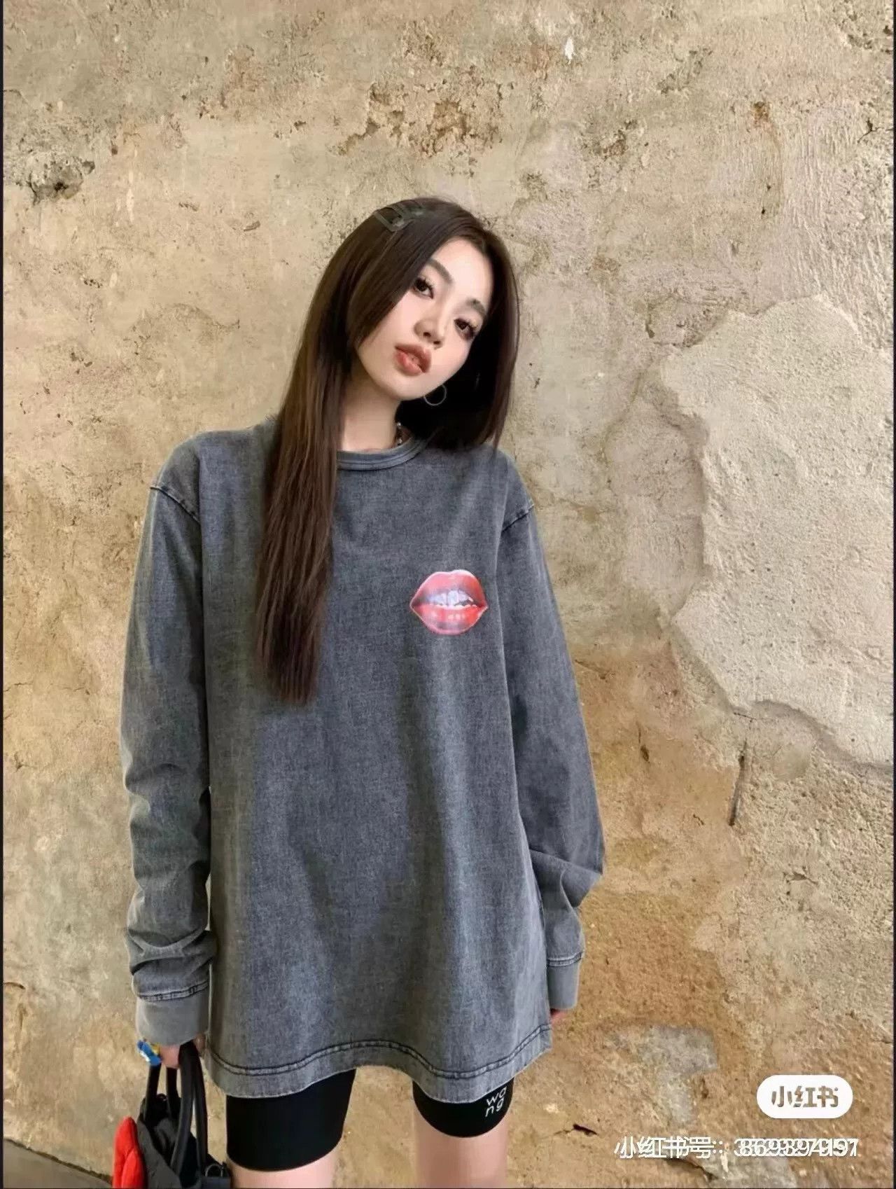 Alexander Wang Alexander Wang Gray Red Lips Sweatshirt Size XS / US 0-2 / IT 36-38 - 7 Thumbnail