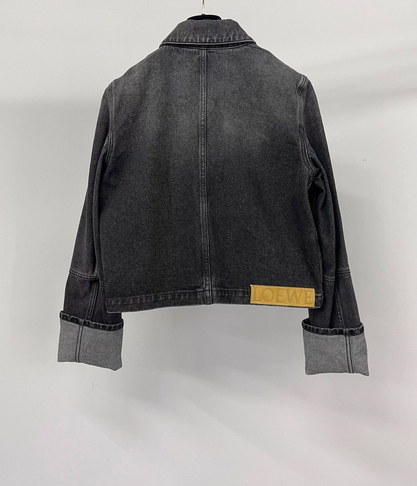 Loewe Loewe Classic Black Washed Denim Jacket Size XS / US 0-2 / IT 36-38 - 2 Thumbnail