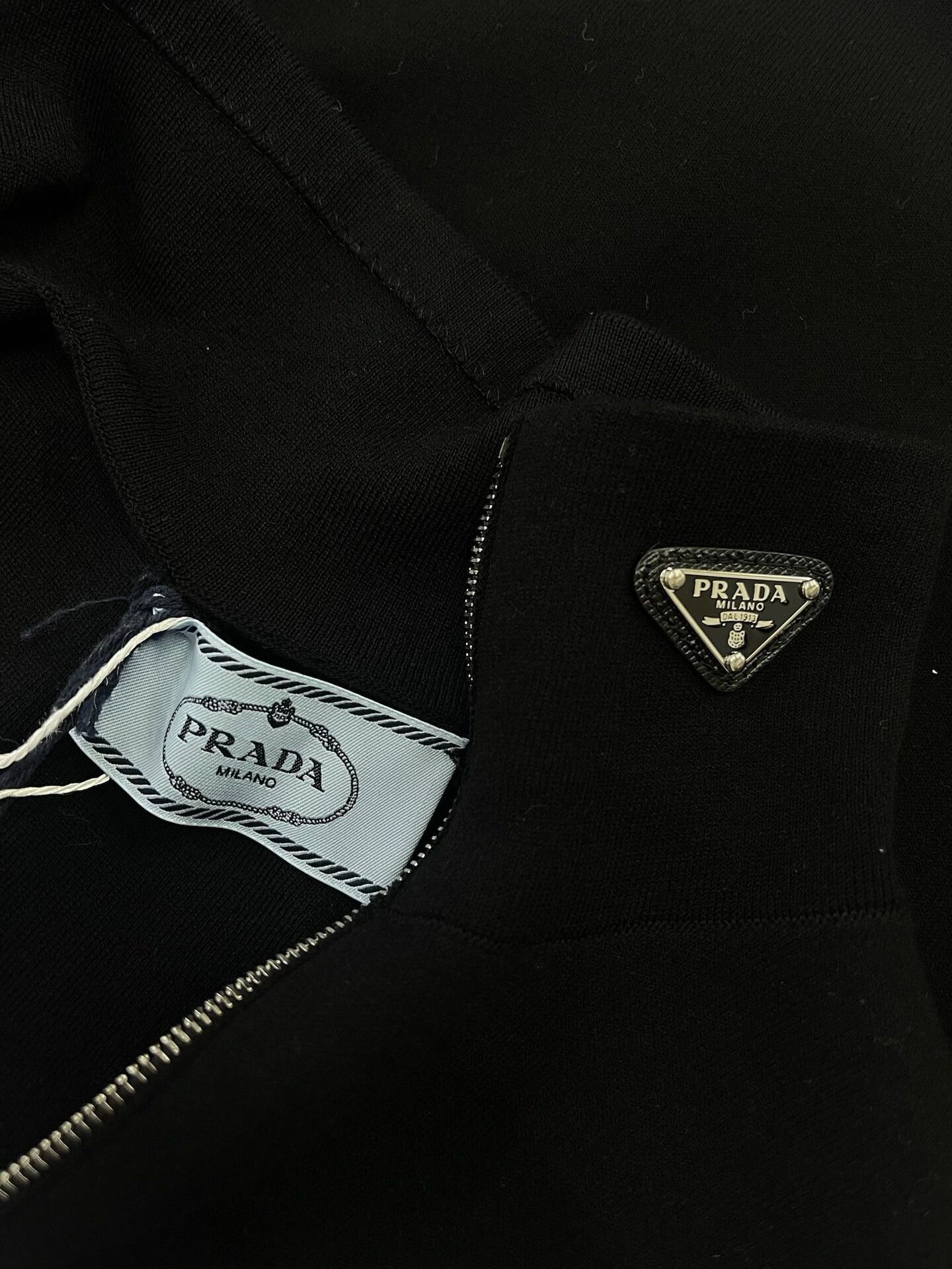 Prada Prada Black Triangle Logo Turtleneck Sleeveless Top Size S / US 4 / IT 40 - 3 Thumbnail