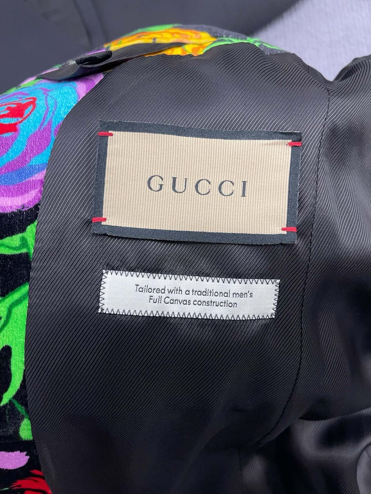 Gucci Gucci Printed Black Velvet Blazer Size S / US 4 / IT 40 - 5 Thumbnail
