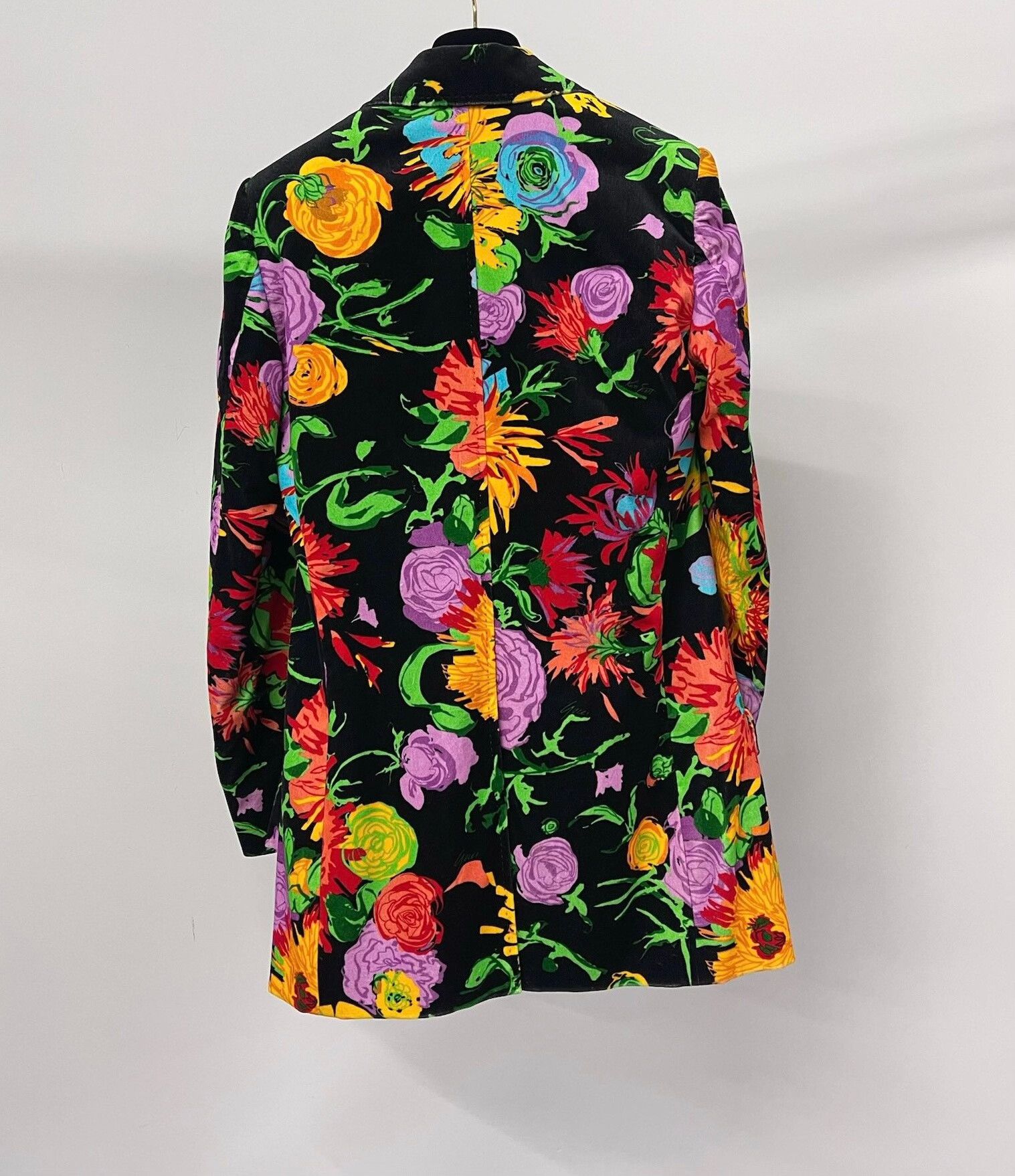 Gucci Gucci Printed Black Velvet Blazer Size S / US 4 / IT 40 - 2 Thumbnail