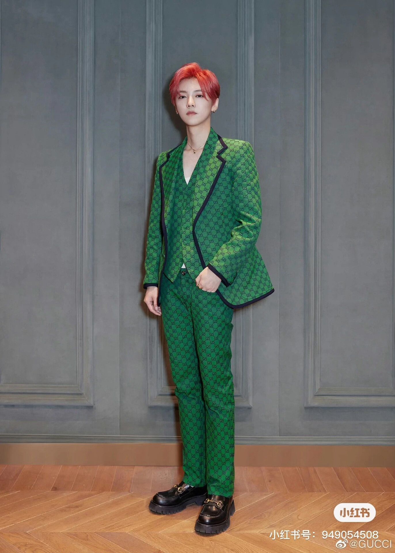 Gucci Gucci Green Full Logo Blazer Size US S / EU 44-46 / 1 - 8 Thumbnail