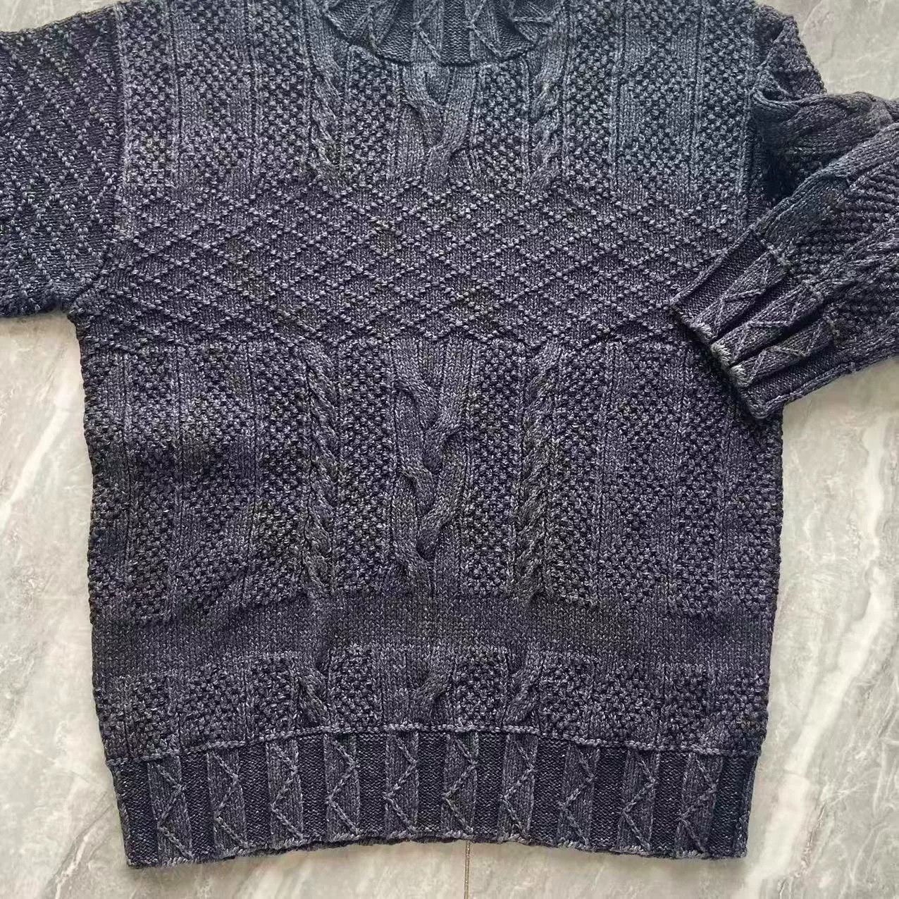 RRL Ralph Lauren RRL Vintage Washed Cable Knit Turtleneck Sweater Size US M / EU 48-50 / 2 - 6 Thumbnail