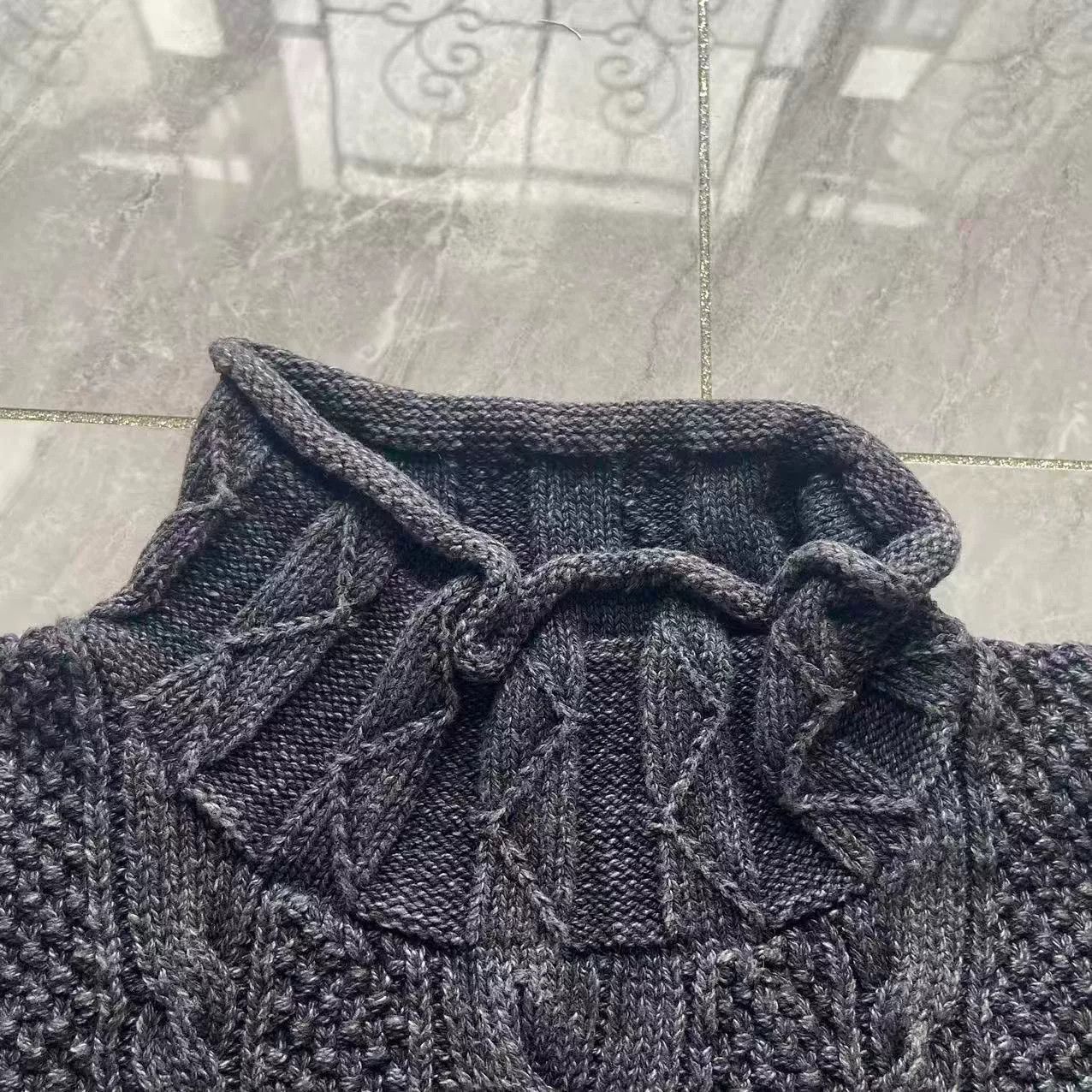 RRL Ralph Lauren RRL Vintage Washed Cable Knit Turtleneck Sweater Size US M / EU 48-50 / 2 - 3 Thumbnail