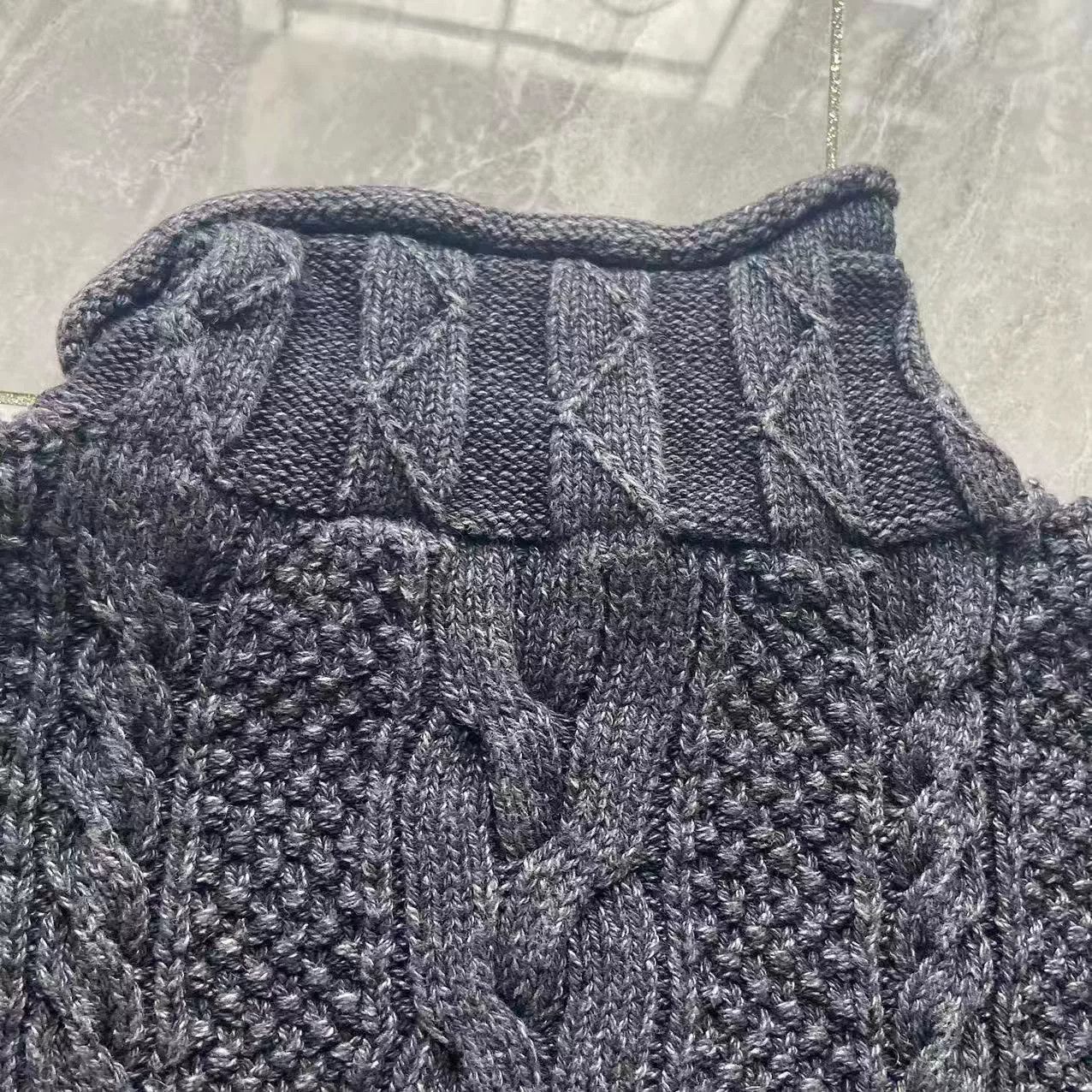 RRL Ralph Lauren RRL Vintage Washed Cable Knit Turtleneck Sweater Size US M / EU 48-50 / 2 - 8 Thumbnail