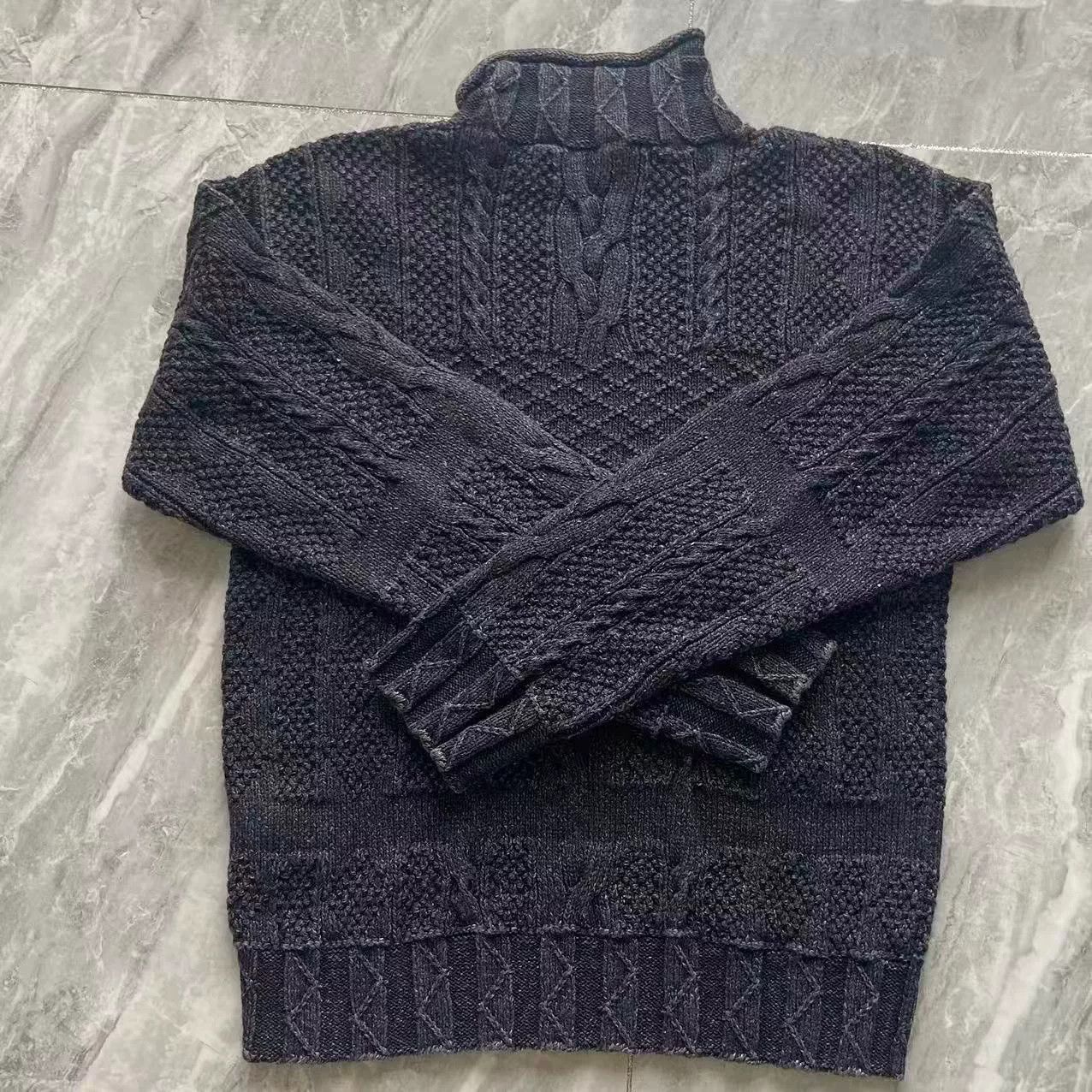 RRL Ralph Lauren RRL Vintage Washed Cable Knit Turtleneck Sweater Size US M / EU 48-50 / 2 - 2 Thumbnail