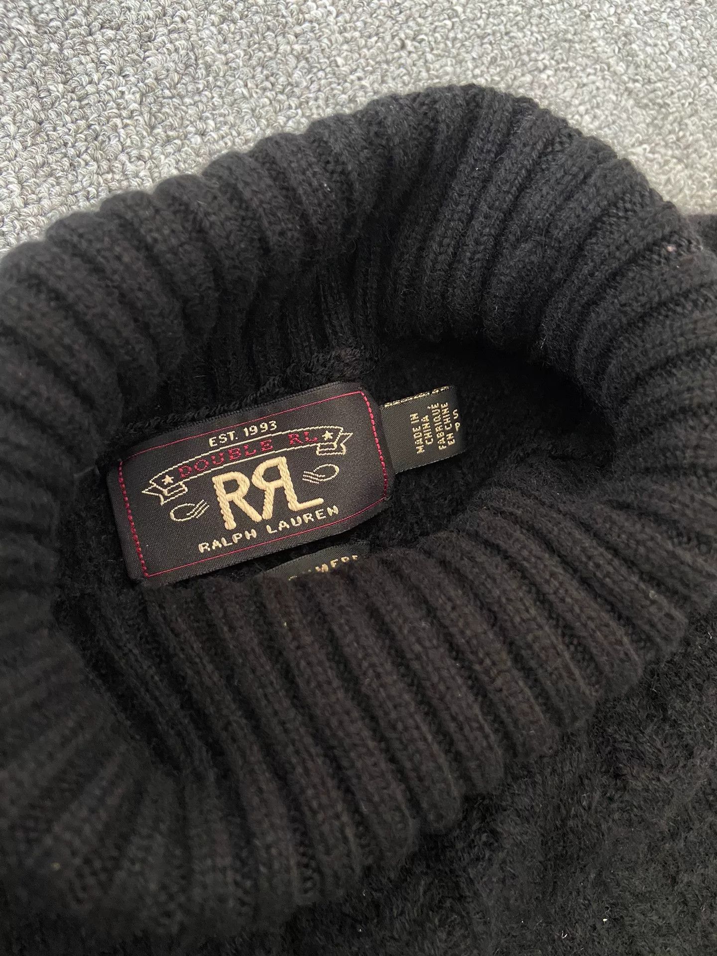 RRL Ralph Lauren RRL Vintage Cable Turtleneck Cashmere Sweater Size US M / EU 48-50 / 2 - 5 Thumbnail
