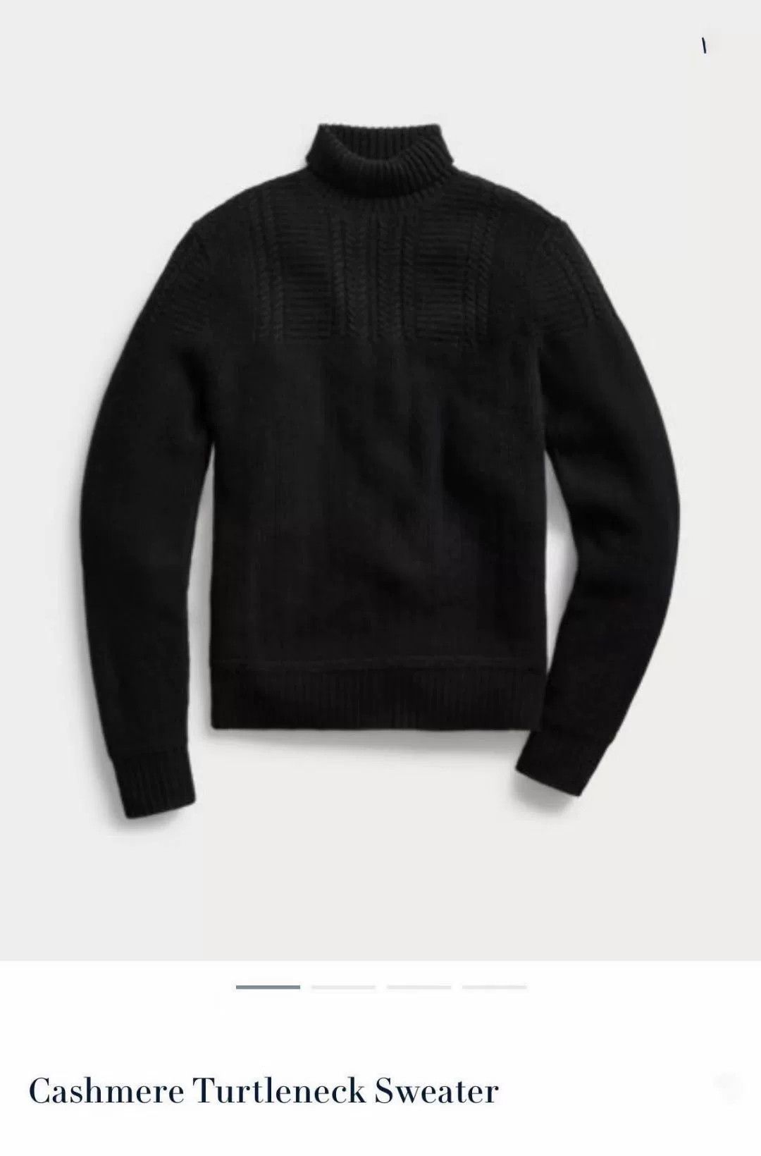 RRL Ralph Lauren RRL Vintage Cable Turtleneck Cashmere Sweater Size US M / EU 48-50 / 2 - 2 Thumbnail