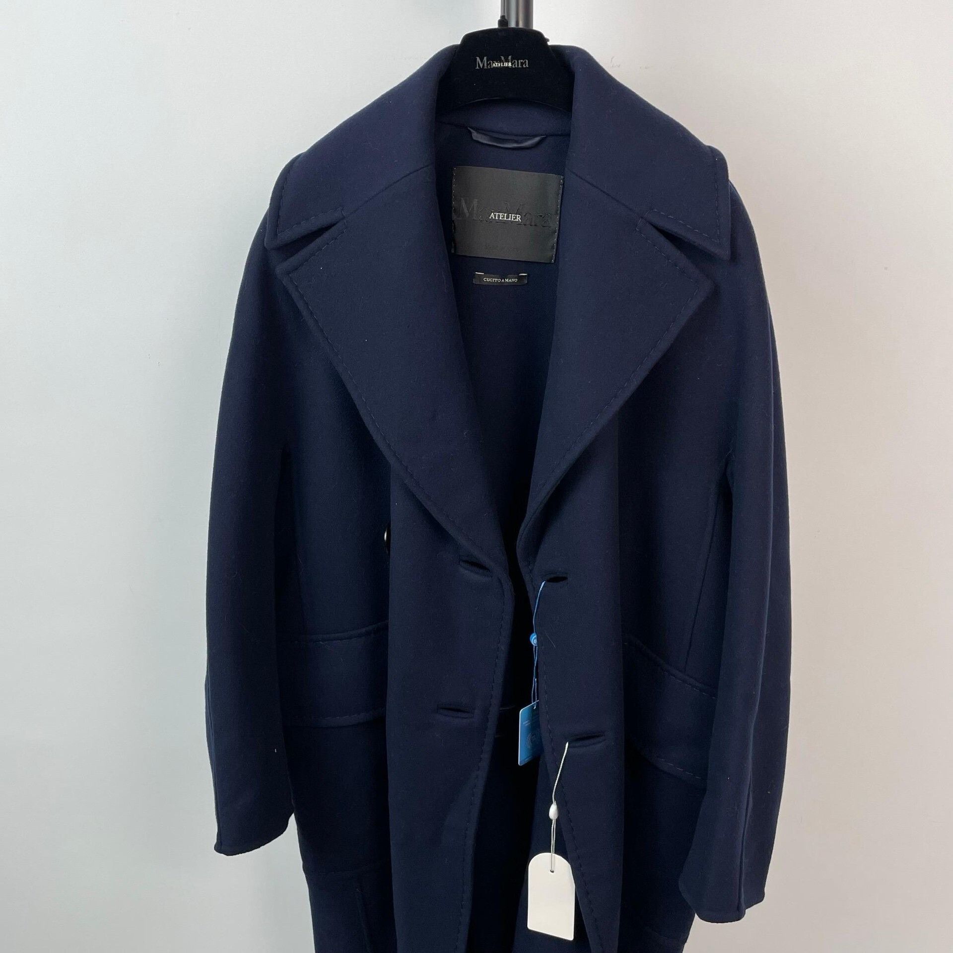 Max Mara MaxMara Atelier Wool Long Coat Size S / US 4 / IT 40 - 3 Thumbnail