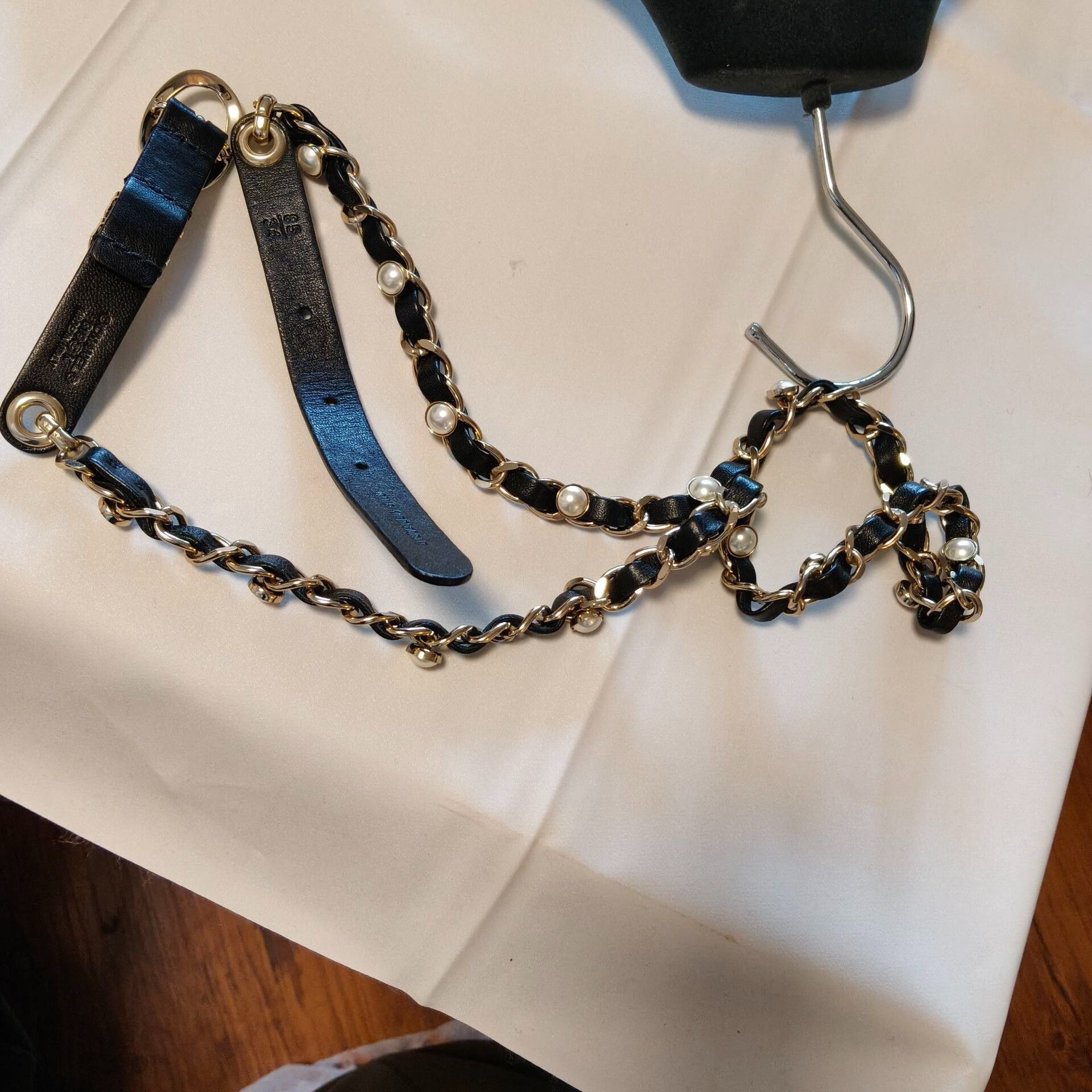 Chanel Chanel Black Gold Chain Waist Chain Size ONE SIZE - 2 Thumbnail