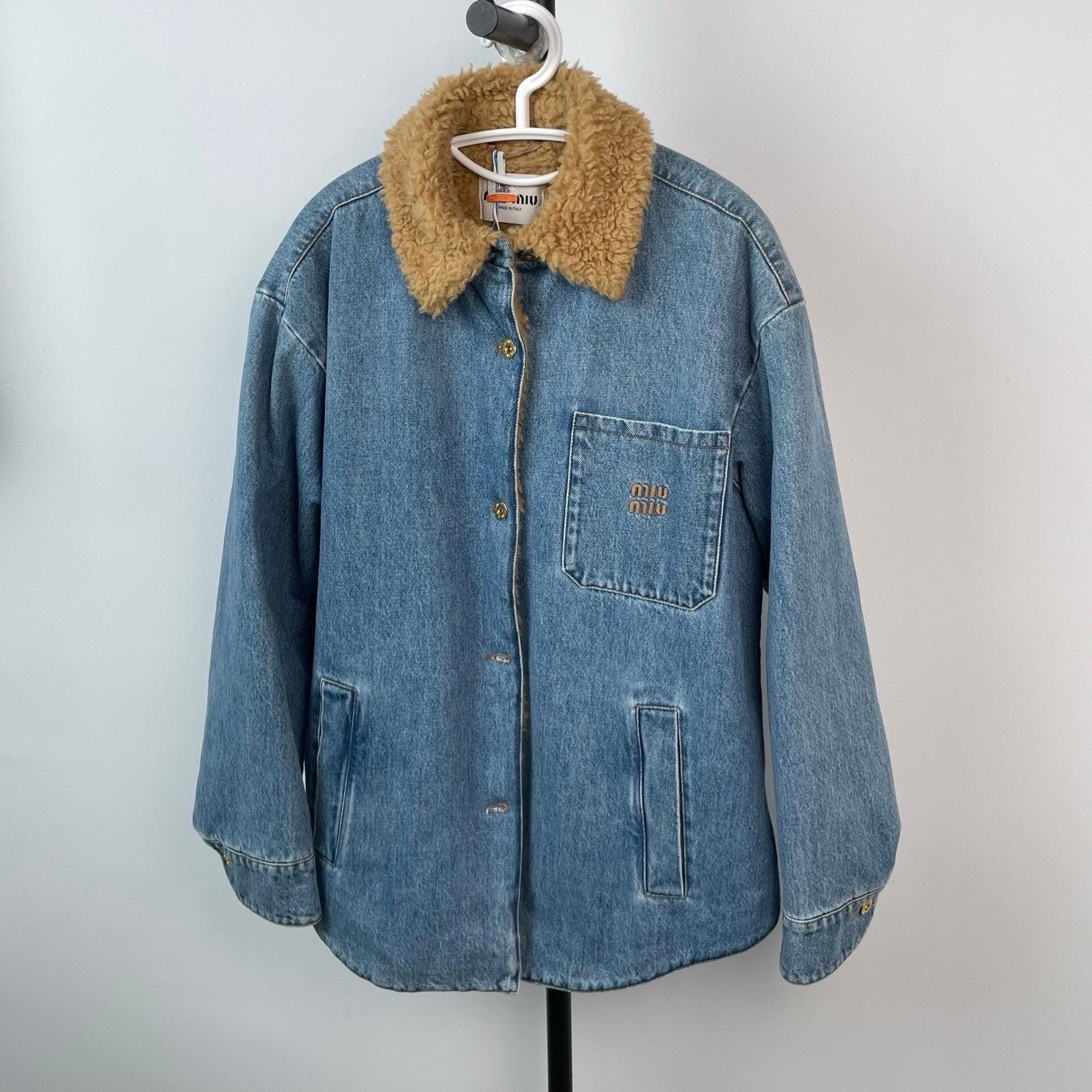 Miu Miu Miu Miu Blue Denim Jacket Size 38 Size S / US 4 / IT 40 - 3 Thumbnail