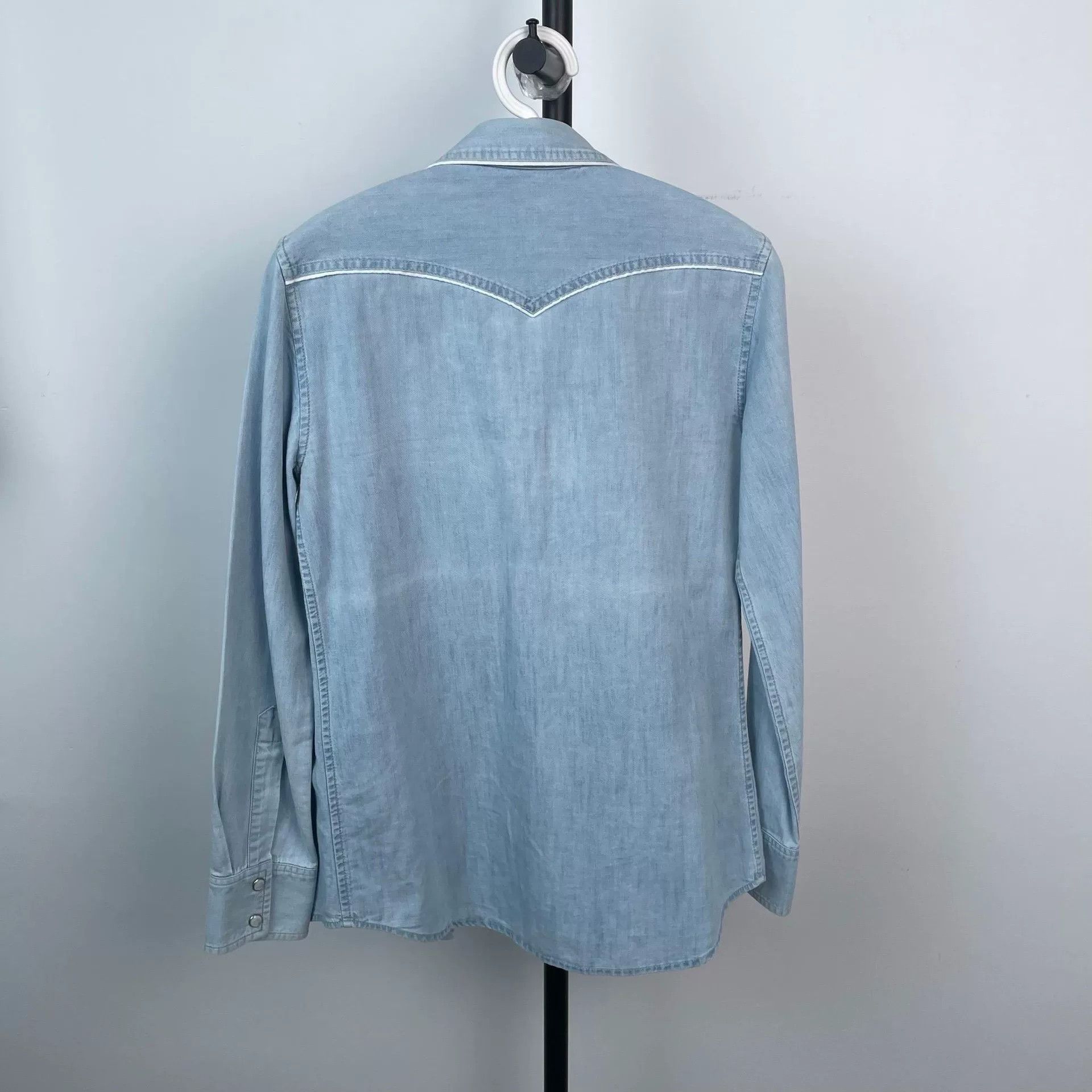 Gucci Gucci Soft Denim Shirt Blue 36 Size XS / US 0-2 / IT 36-38 - 2 Thumbnail