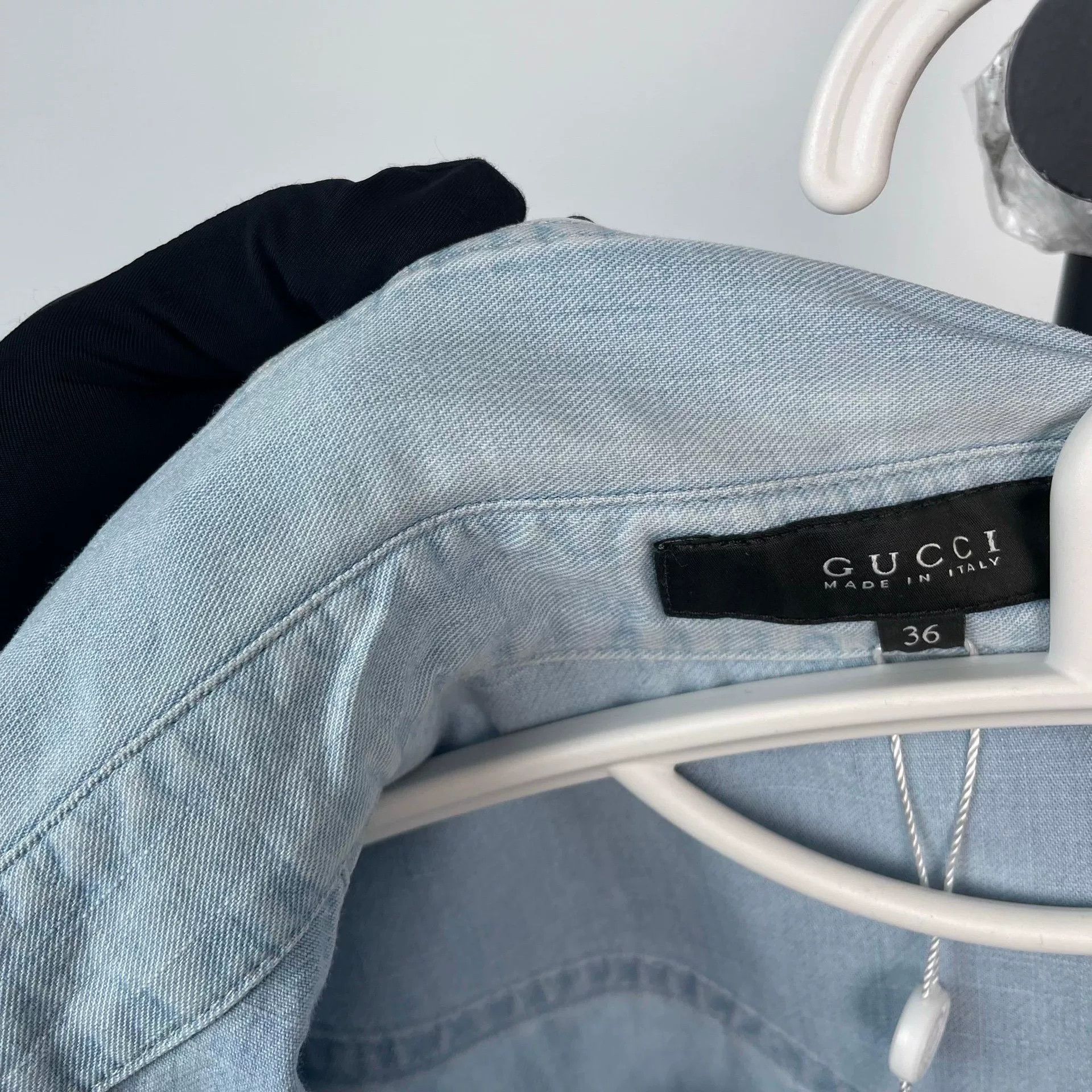 Gucci Gucci Soft Denim Shirt Blue 36 Size XS / US 0-2 / IT 36-38 - 4 Thumbnail
