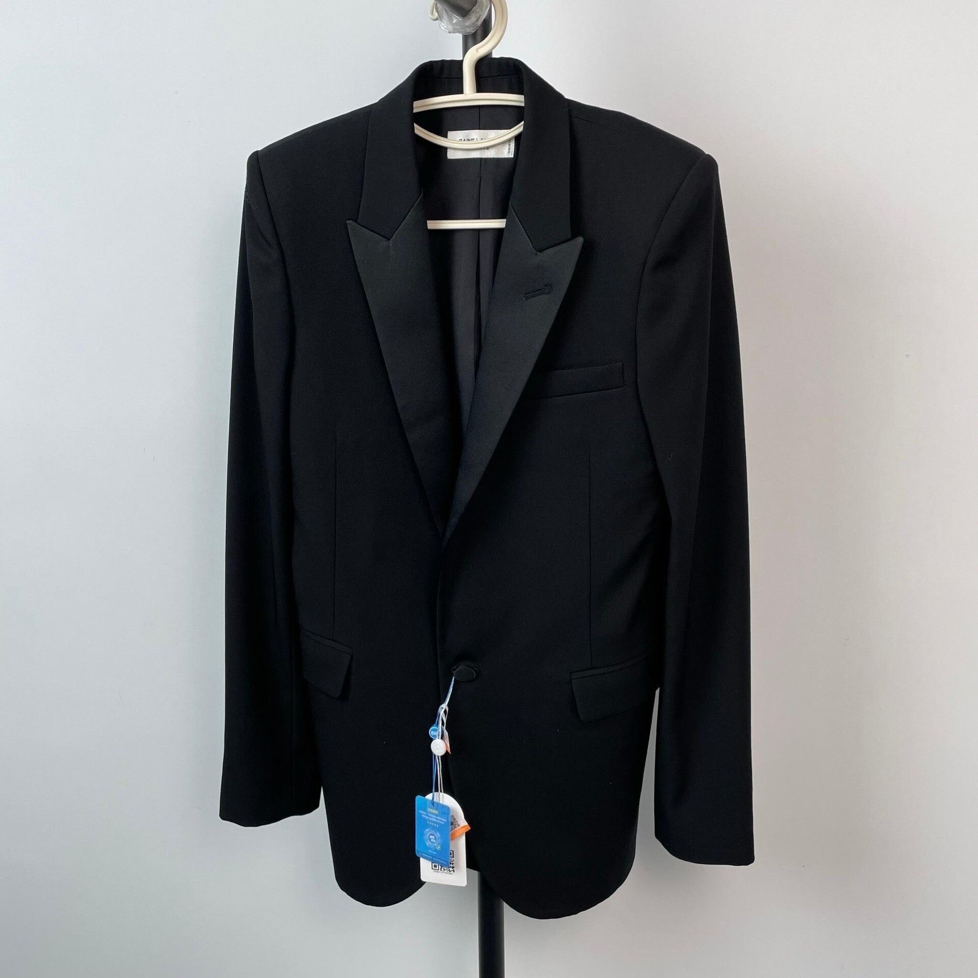 Saint Laurent Paris Saint Laurent Black Smoking Blazer Size 36 Size XS / US 0-2 / IT 36-38 - 3 Thumbnail