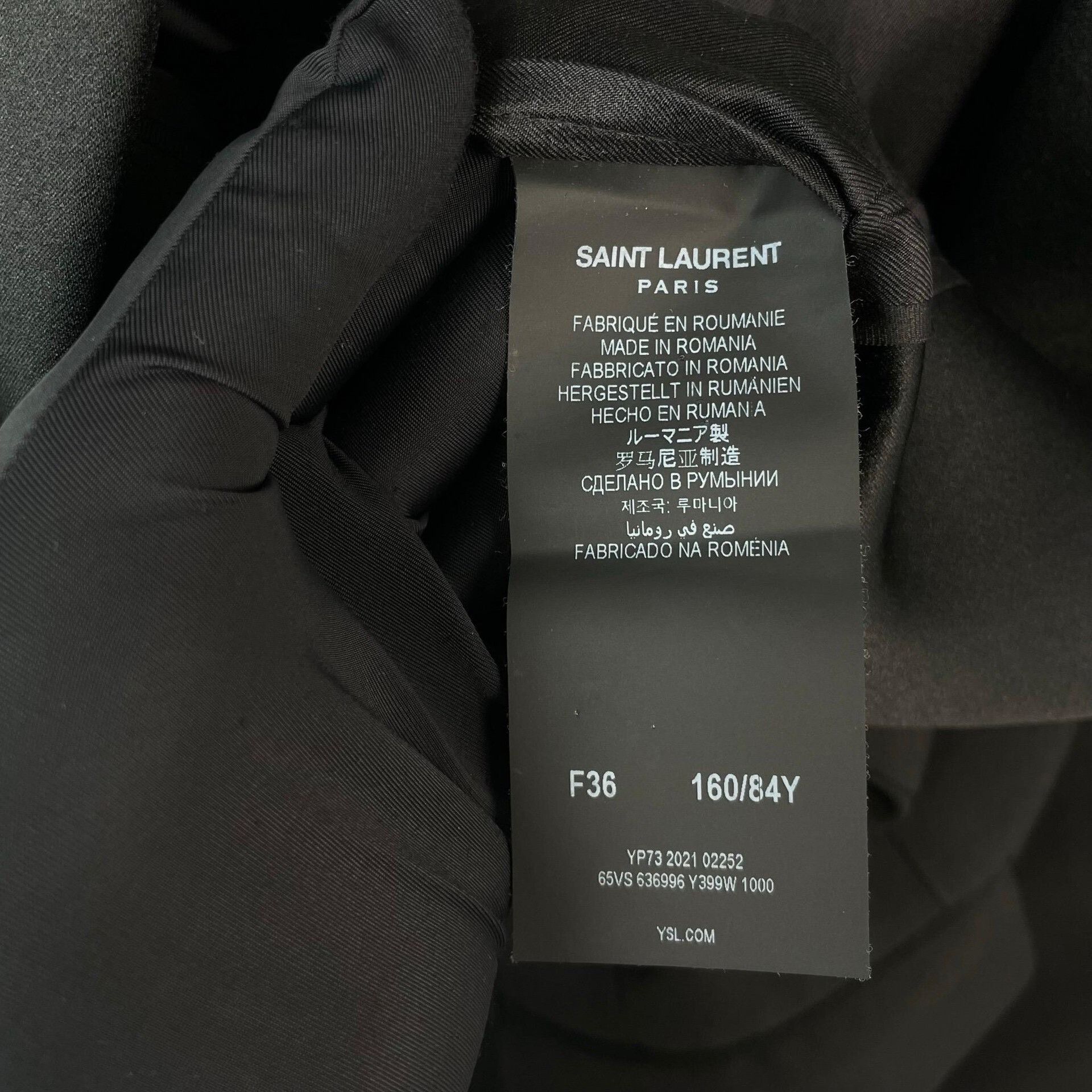 Saint Laurent Paris Saint Laurent Black Smoking Blazer Size 36 Size XS / US 0-2 / IT 36-38 - 7 Thumbnail