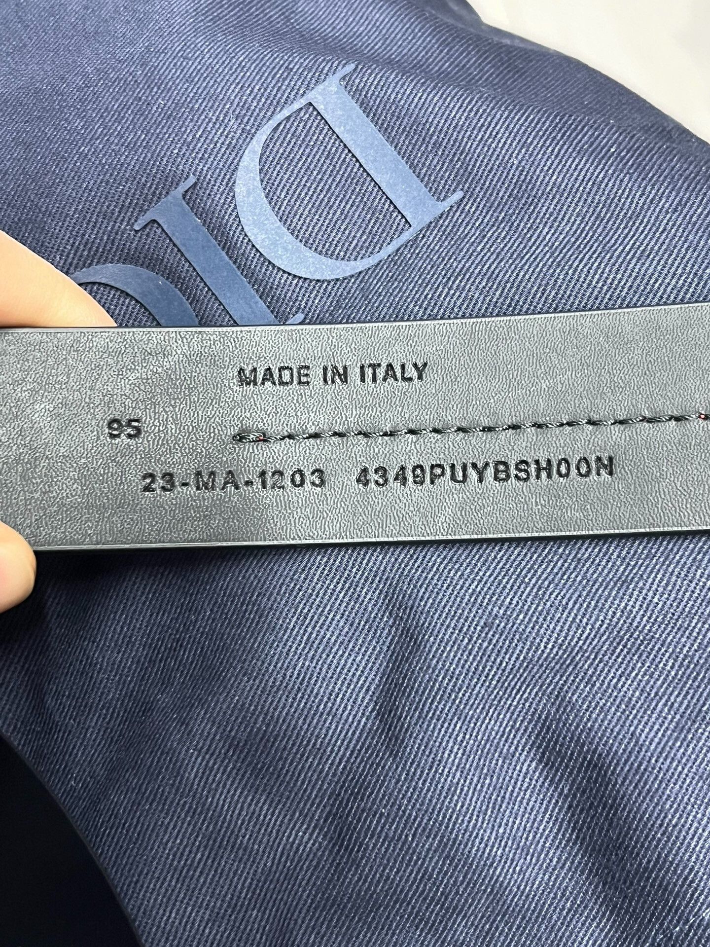 Dior Dior Black Leather Belt Size ONE SIZE - 5 Thumbnail
