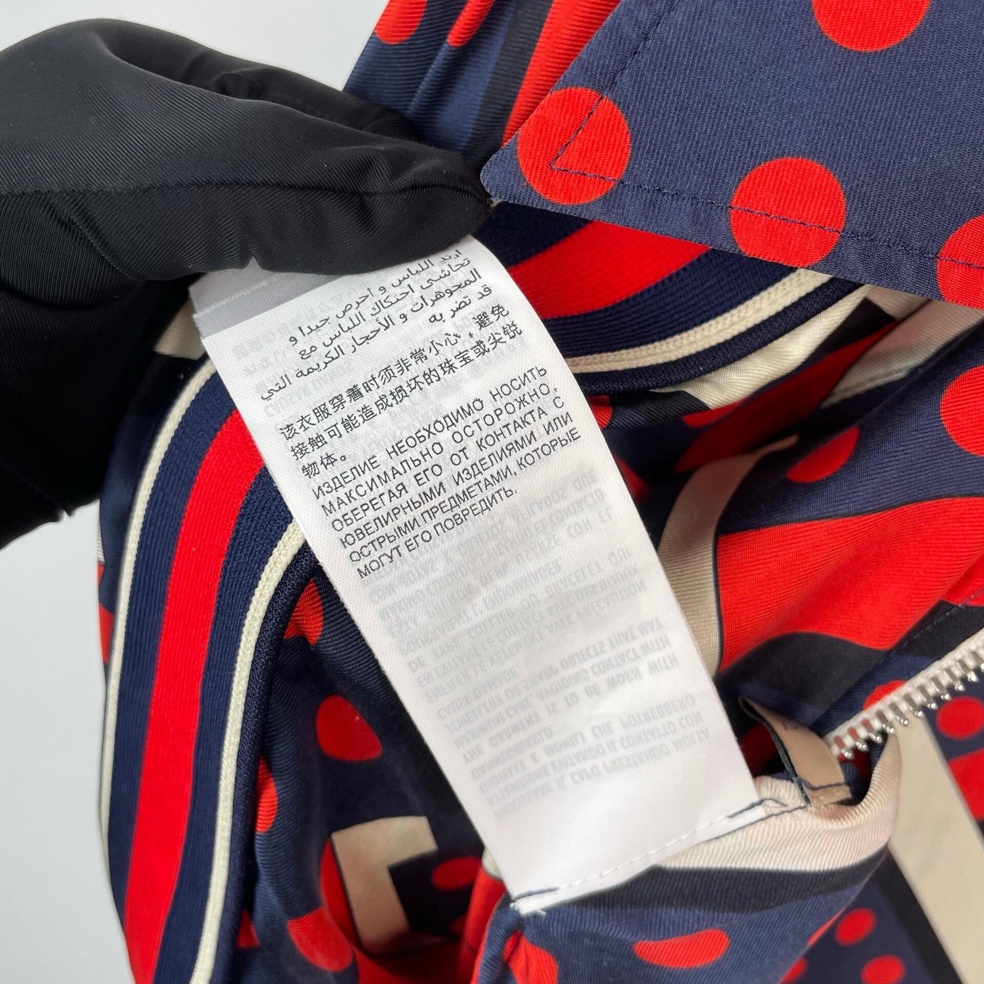 Gucci Gucci Silk Jacket XS Red Blue Dots Size XS / US 0-2 / IT 36-38 - 8 Thumbnail