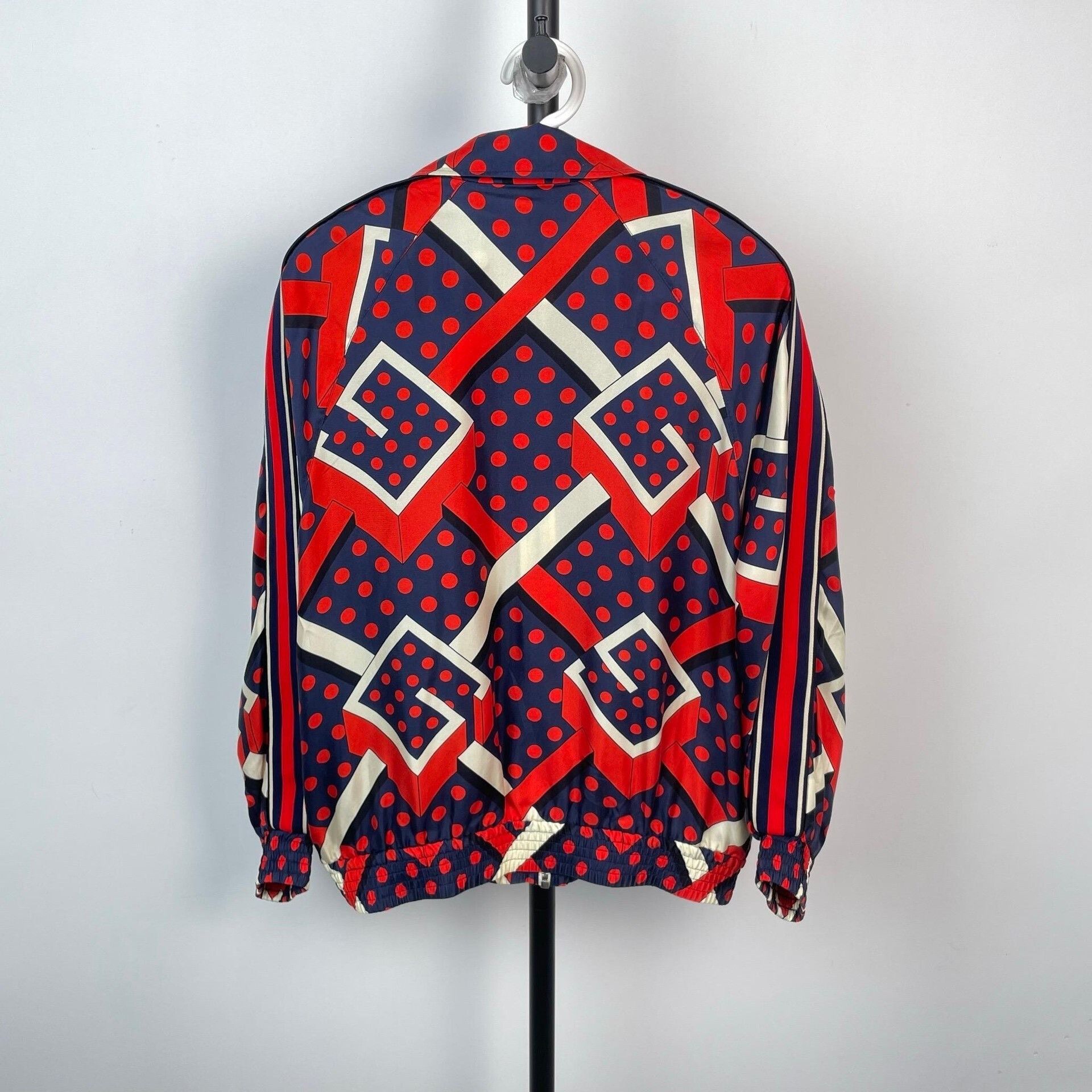 Gucci Gucci Silk Jacket XS Red Blue Dots Size XS / US 0-2 / IT 36-38 - 2 Thumbnail