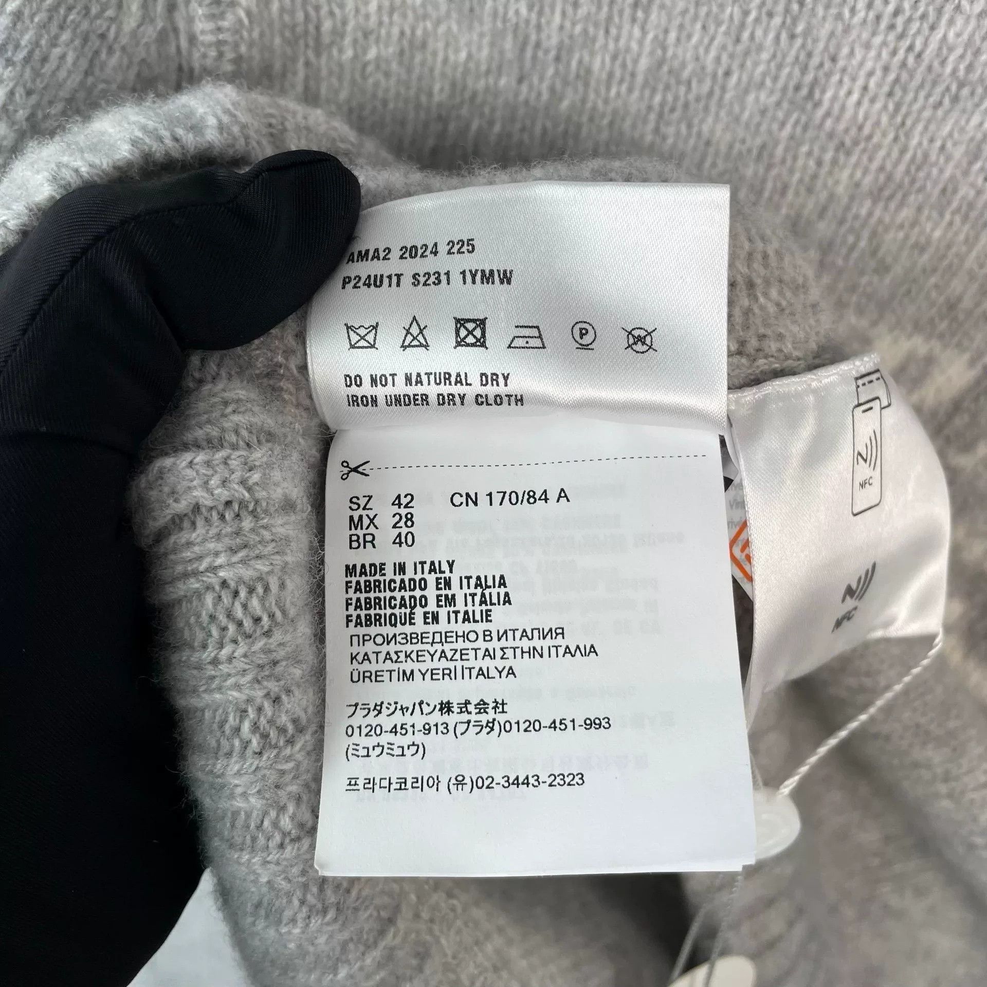 Prada Prada Wool Cashmere Sweater Size 42 Size M / US 6-8 / IT 42-44 - 7 Thumbnail