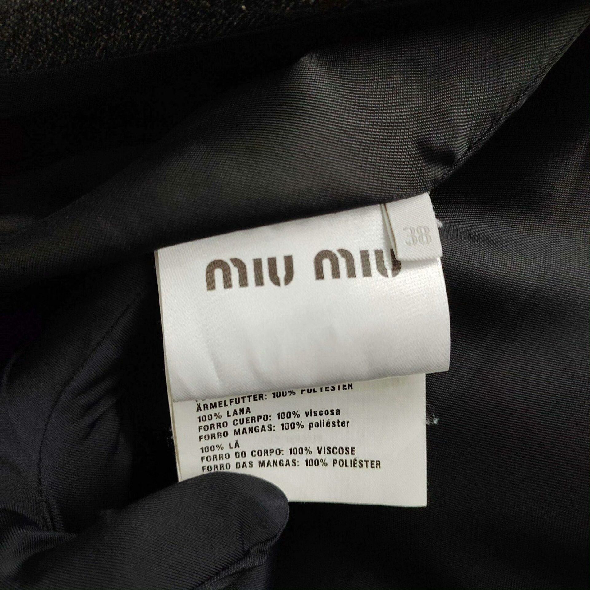 Miu Miu Miu Miu Women's Gray Blazer Size 38 Size S / US 4 / IT 40 - 4 Thumbnail