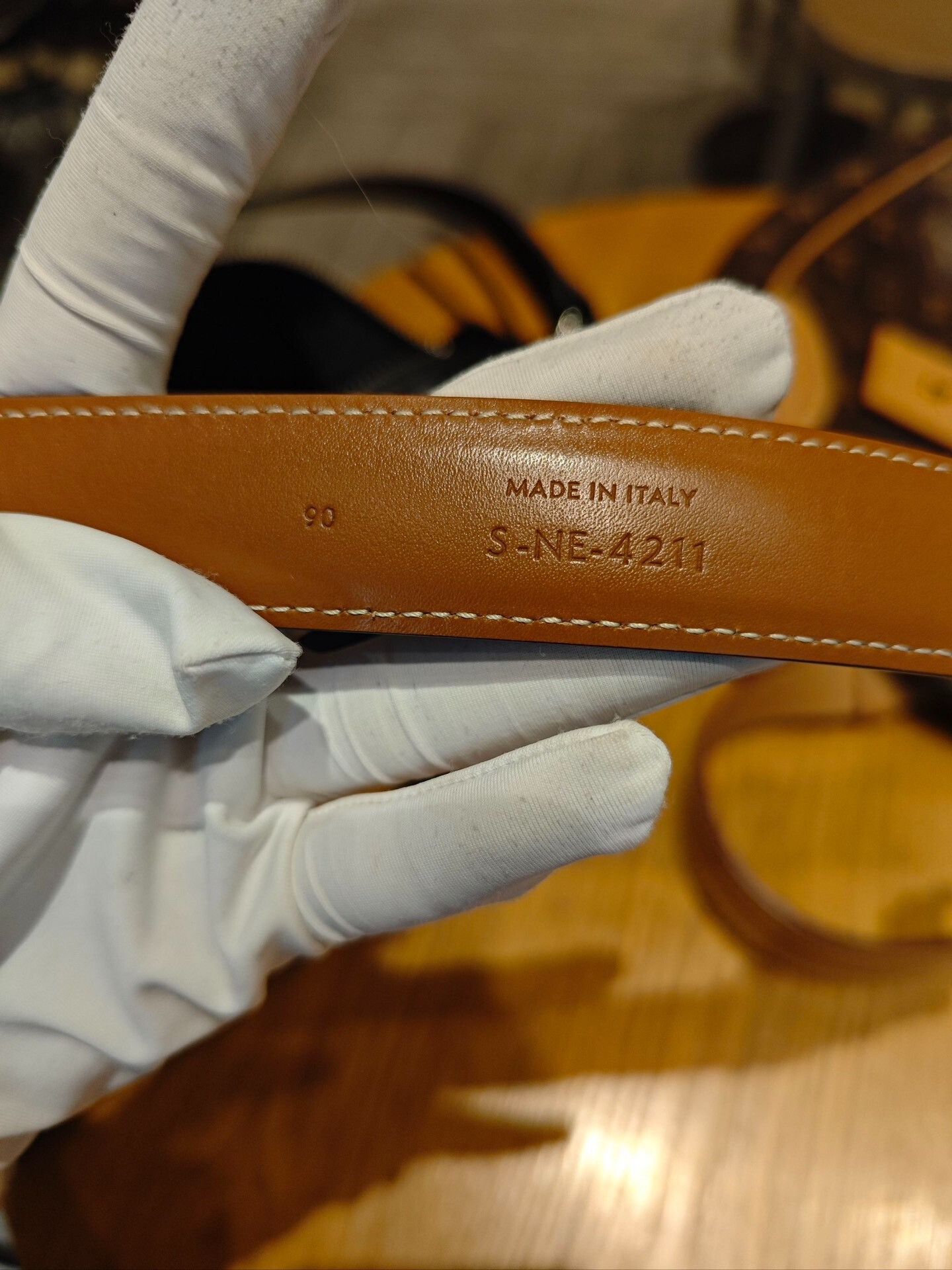 Celine Celine Women's Brown Monogram Belt Size ONE SIZE - 2 Thumbnail
