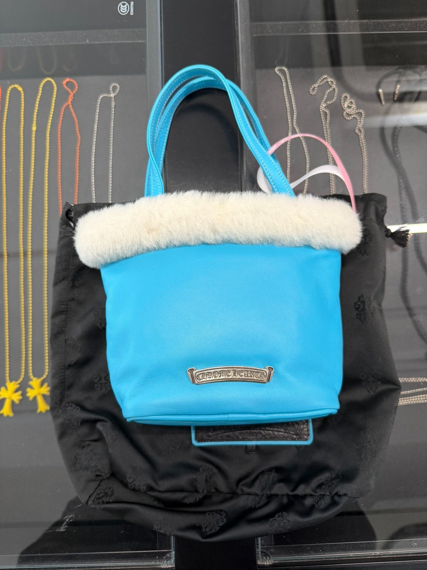 Chrome Hearts Chrome Hearts Blue White Fur Willow Clutch Size ONE SIZE - 2 Thumbnail