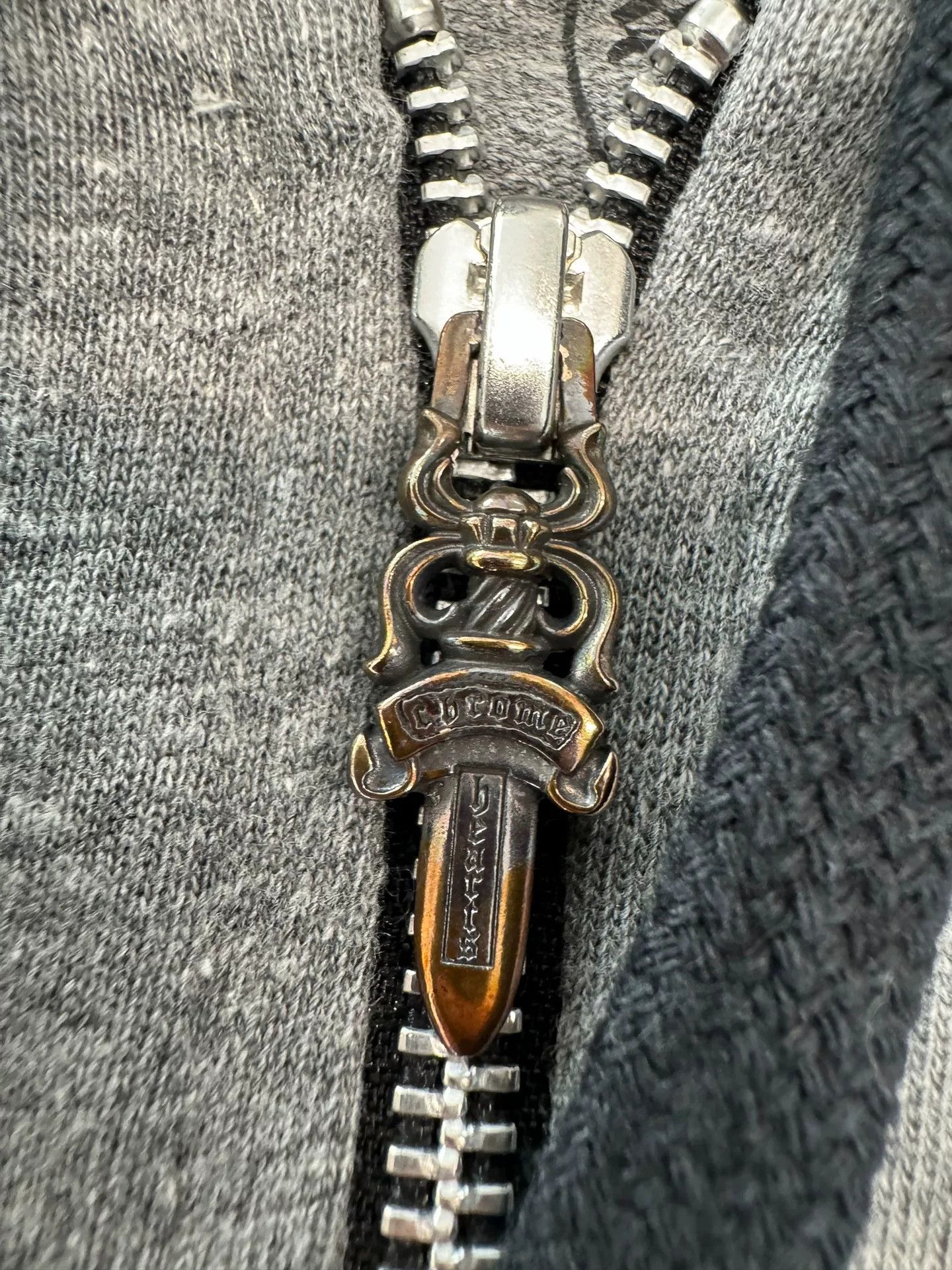 Chrome Hearts Chrome Hearts Gray Cross Zip Hoodie Size US M / EU 48-50 / 2 - 5 Thumbnail