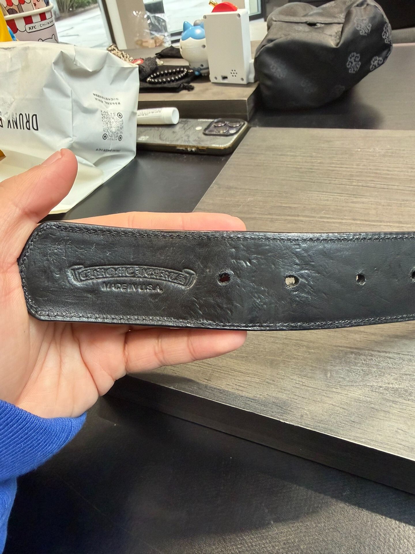 Chrome Hearts Chrome Hearts Black Sword Belt Size ONE SIZE - 6 Thumbnail