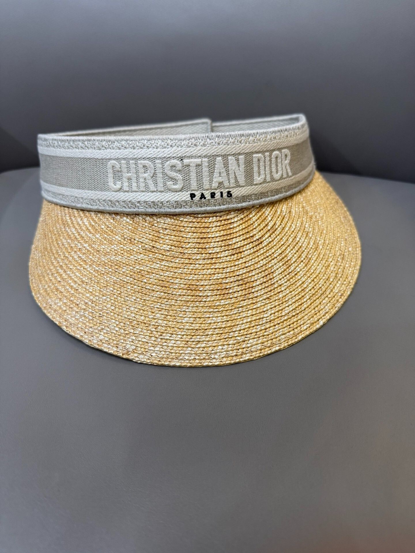 Dior Dior Embroidered Logo Straw Sun Hat Size ONE SIZE - 2 Thumbnail