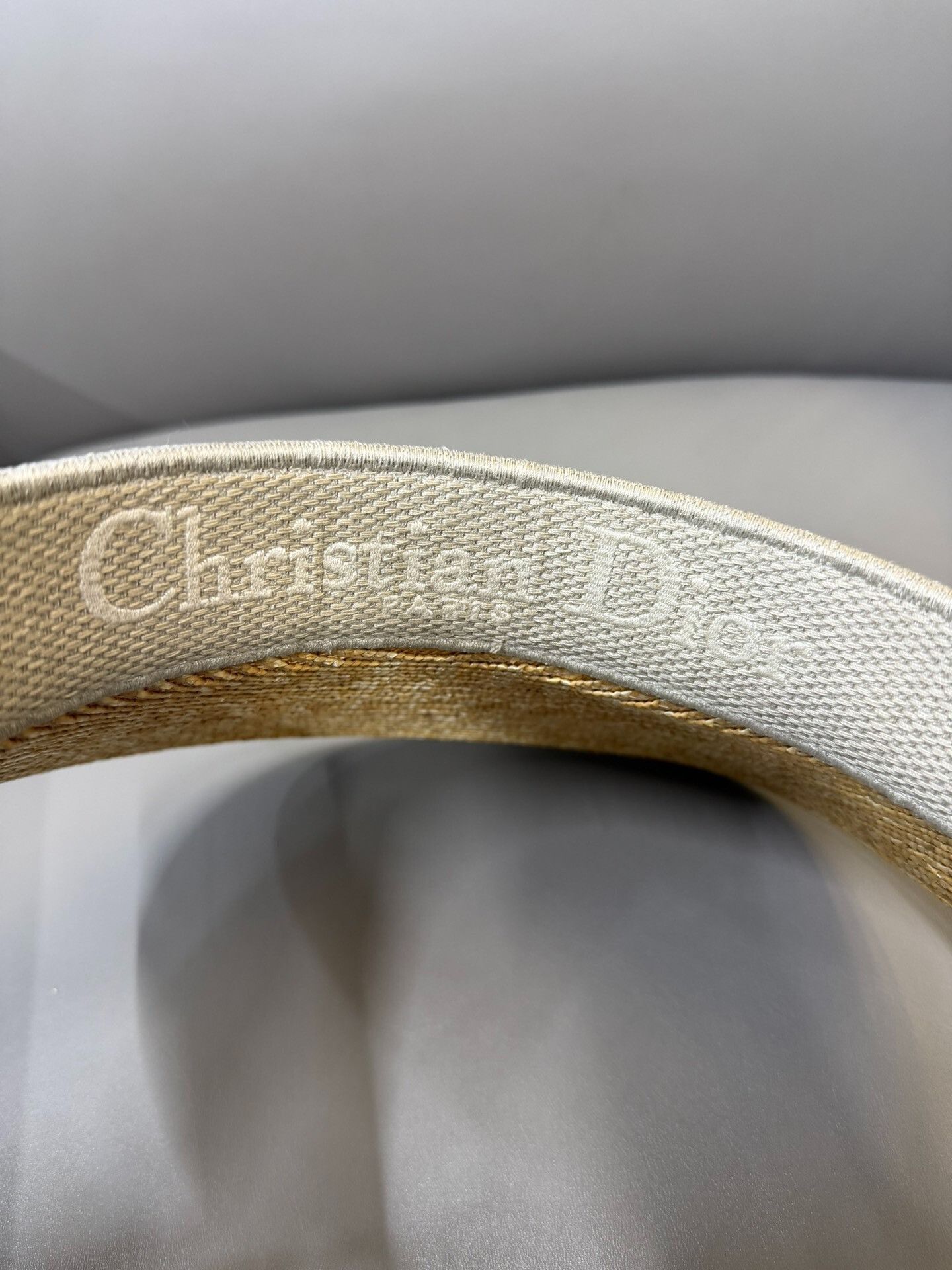Dior Dior Embroidered Logo Straw Sun Hat Size ONE SIZE - 3 Thumbnail