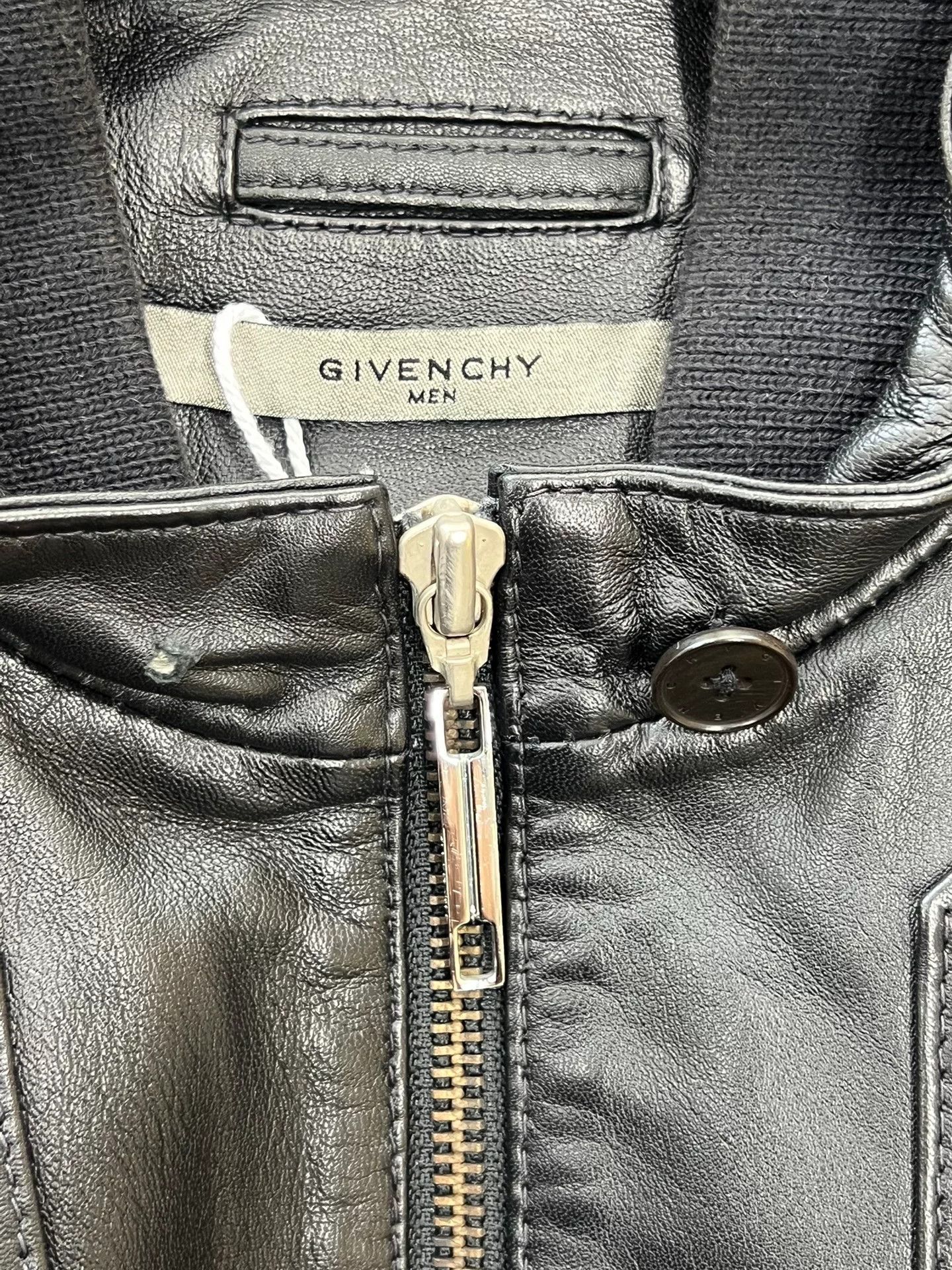 Givenchy GIVENCHY Logo Leather Jacket XXL Size US XXL / EU 58 / 5 - 4 Thumbnail