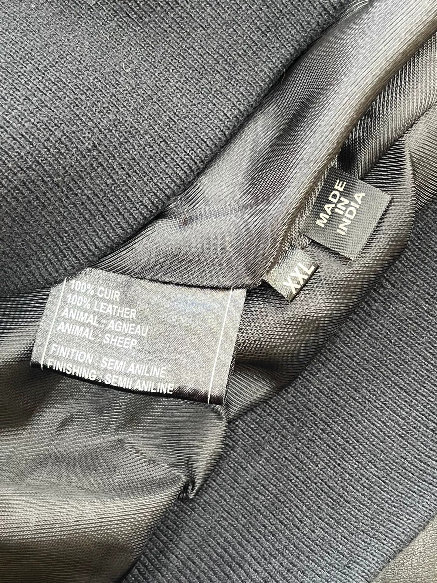 Givenchy GIVENCHY Logo Leather Jacket XXL Size US XXL / EU 58 / 5 - 5 Thumbnail
